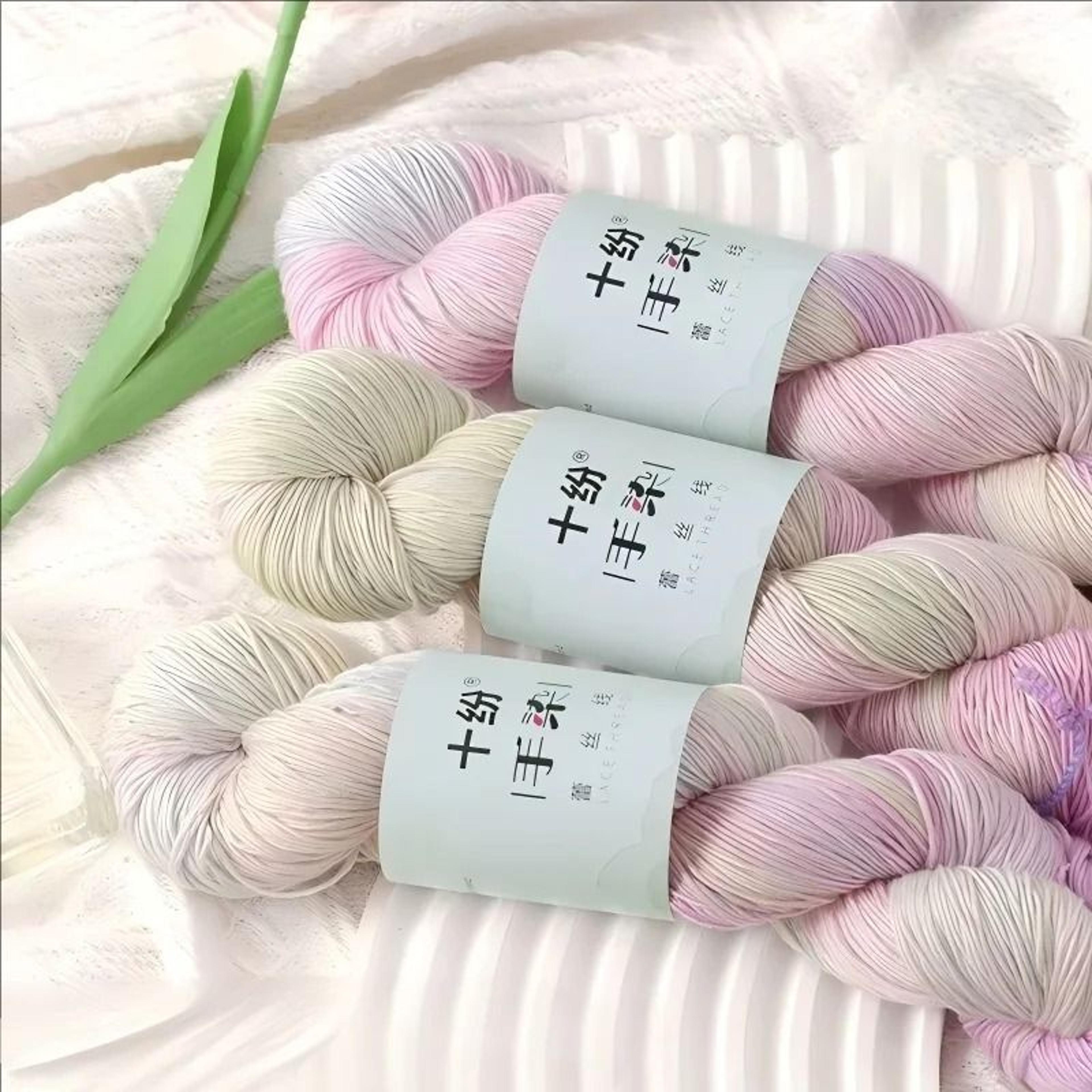 Hand Dyed Gradient Lace Yarn 353 Oz For Crochet Knitting Shawls  DIY Handmade Crafts 8