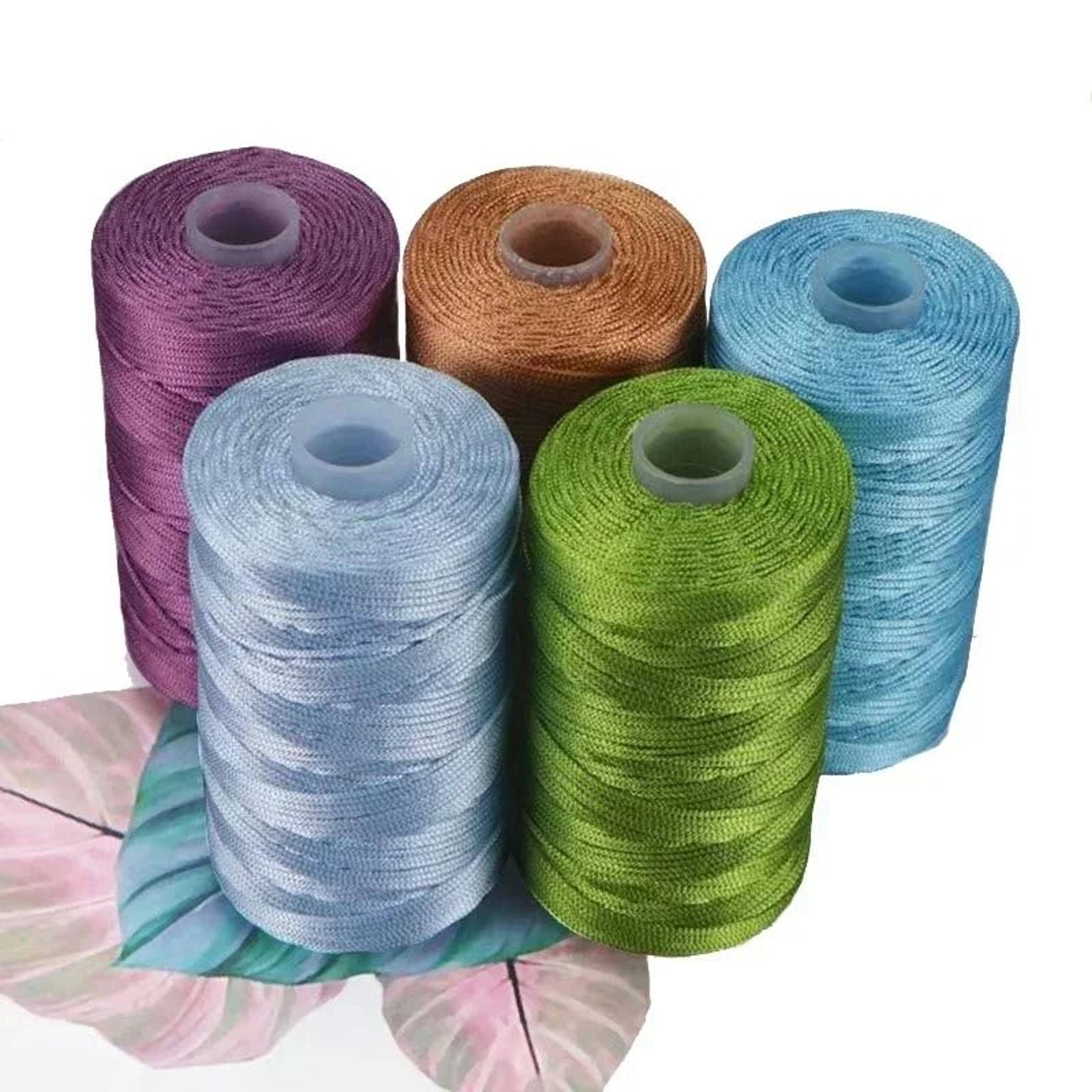 summer ice cotton crochet yarn 3.53 oz 1.5mm nylon cord for bags, hats and hand knitting