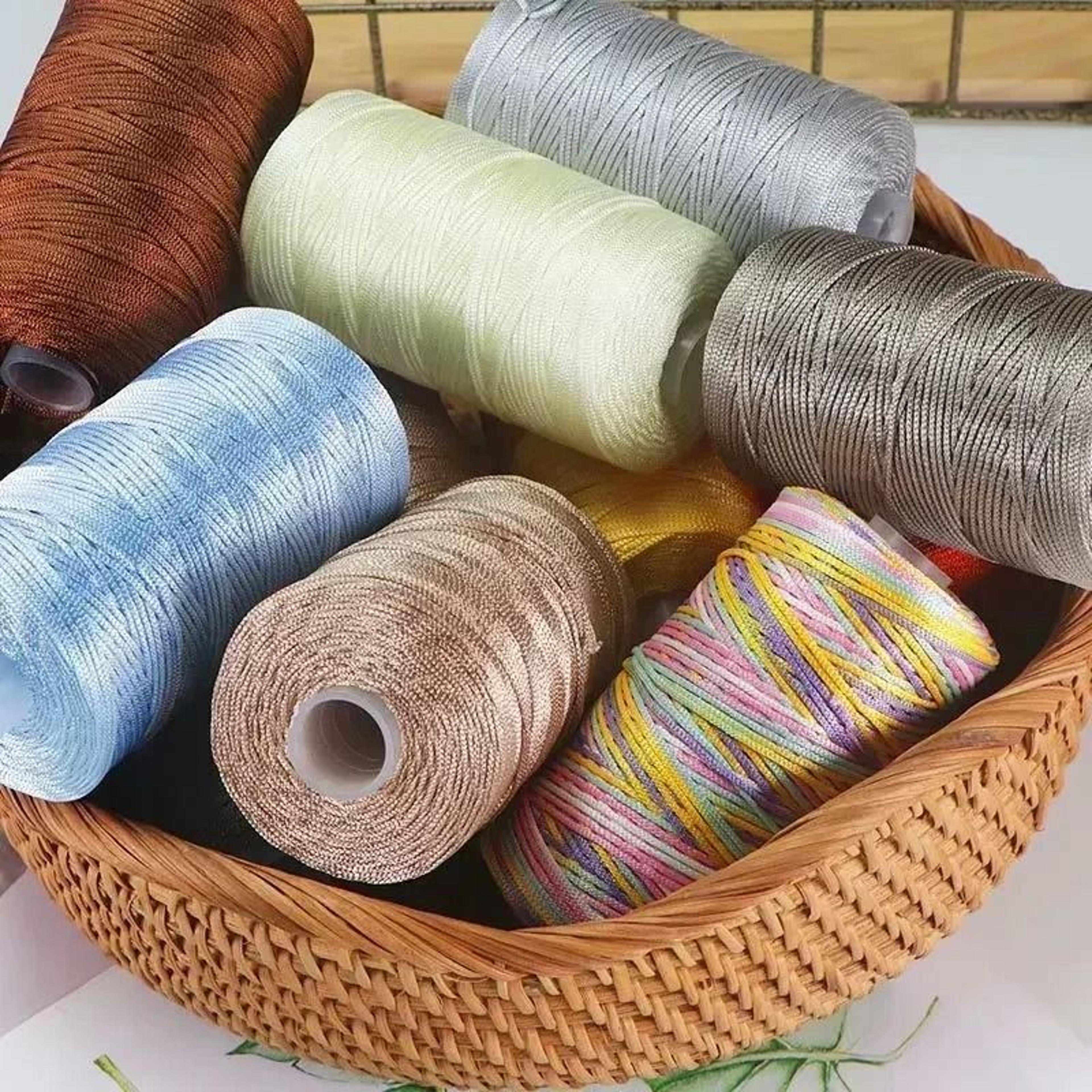 Summer Ice Cotton Crochet Yarn 353 Oz 15mm Nylon Cord For Bags Hats And Hand Knitting 3