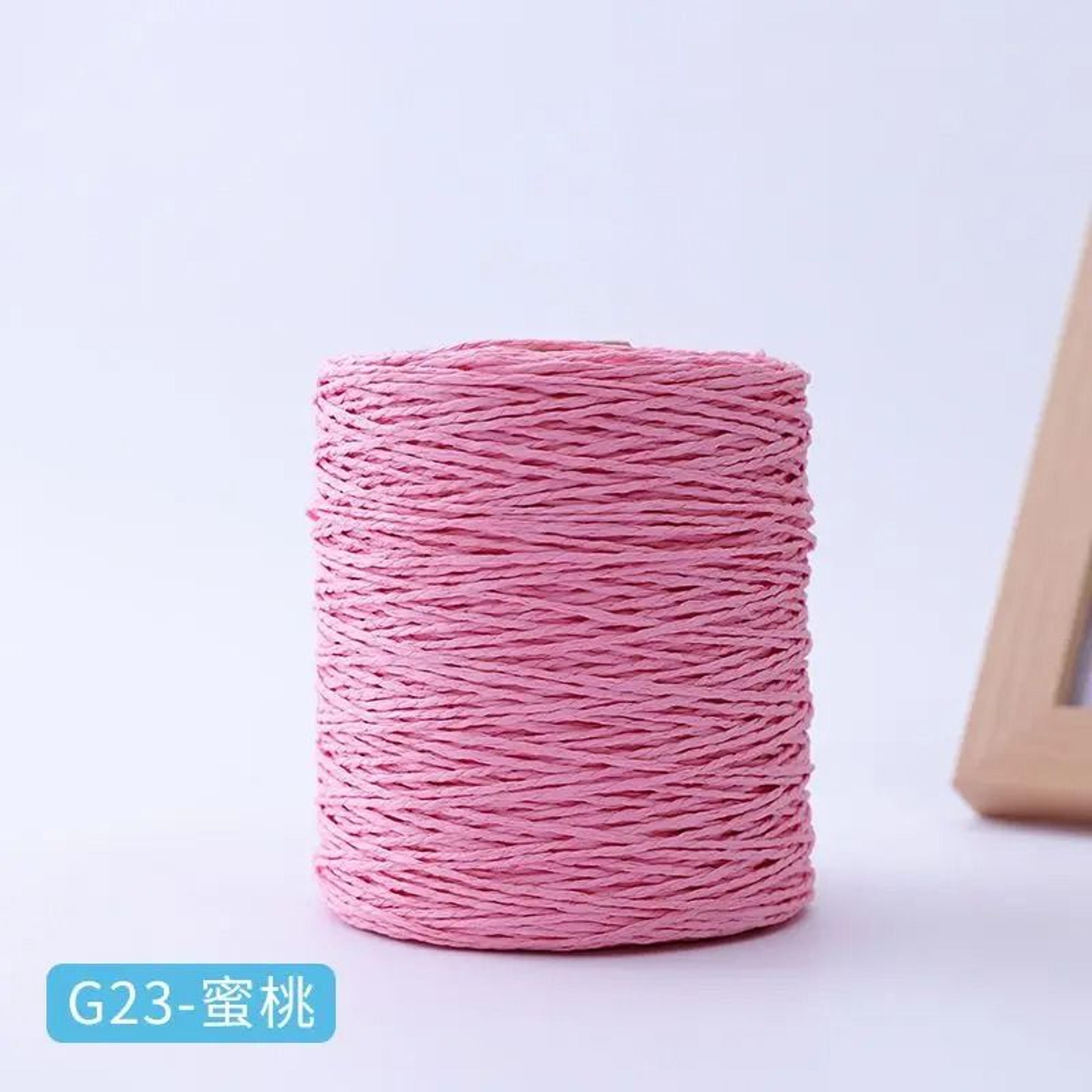Natural Cotton Raffia Crochet Yarn 306 Yards For Summer Hats Bags And Hand Knitting 14