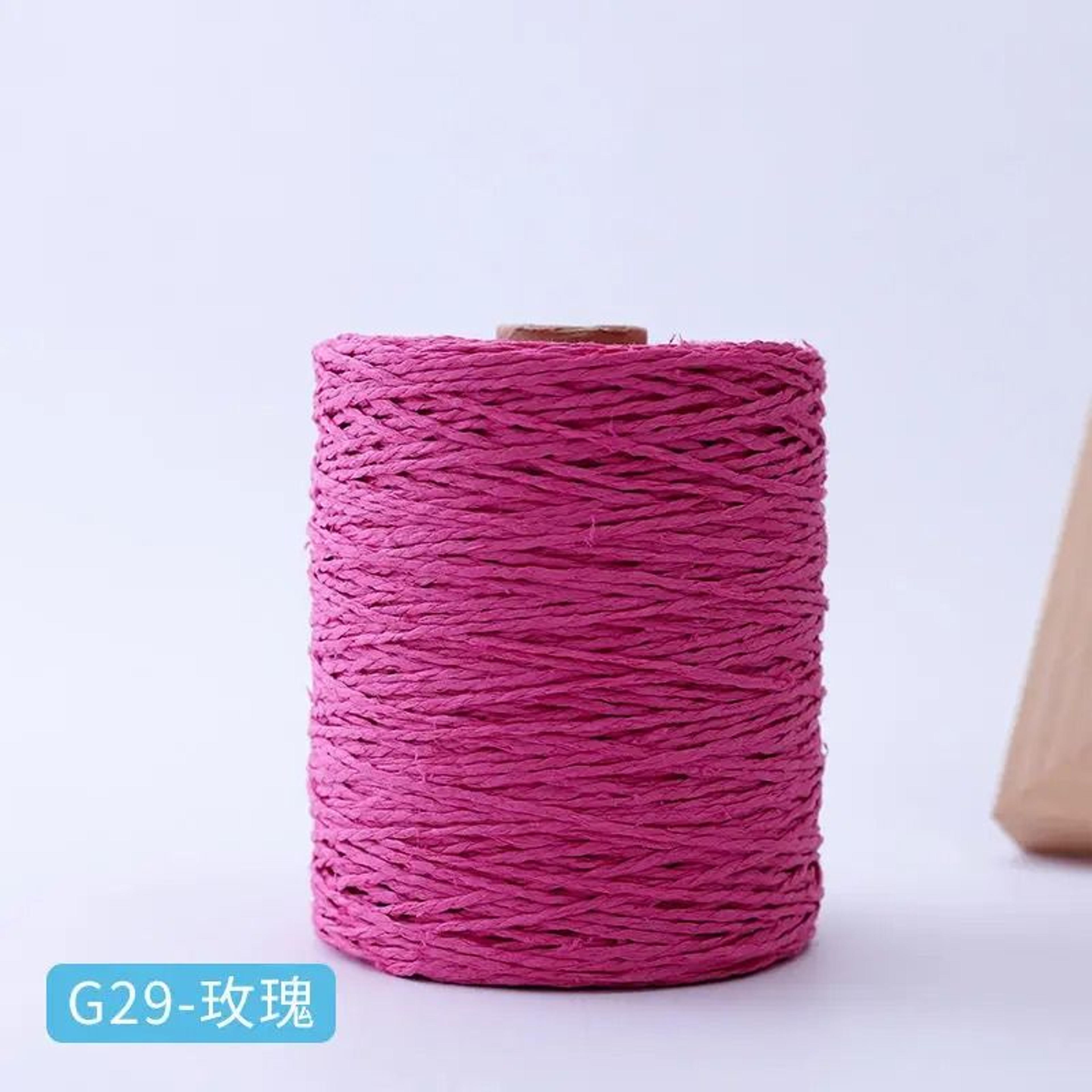 Natural Cotton Raffia Crochet Yarn 306 Yards For Summer Hats Bags And Hand Knitting 15