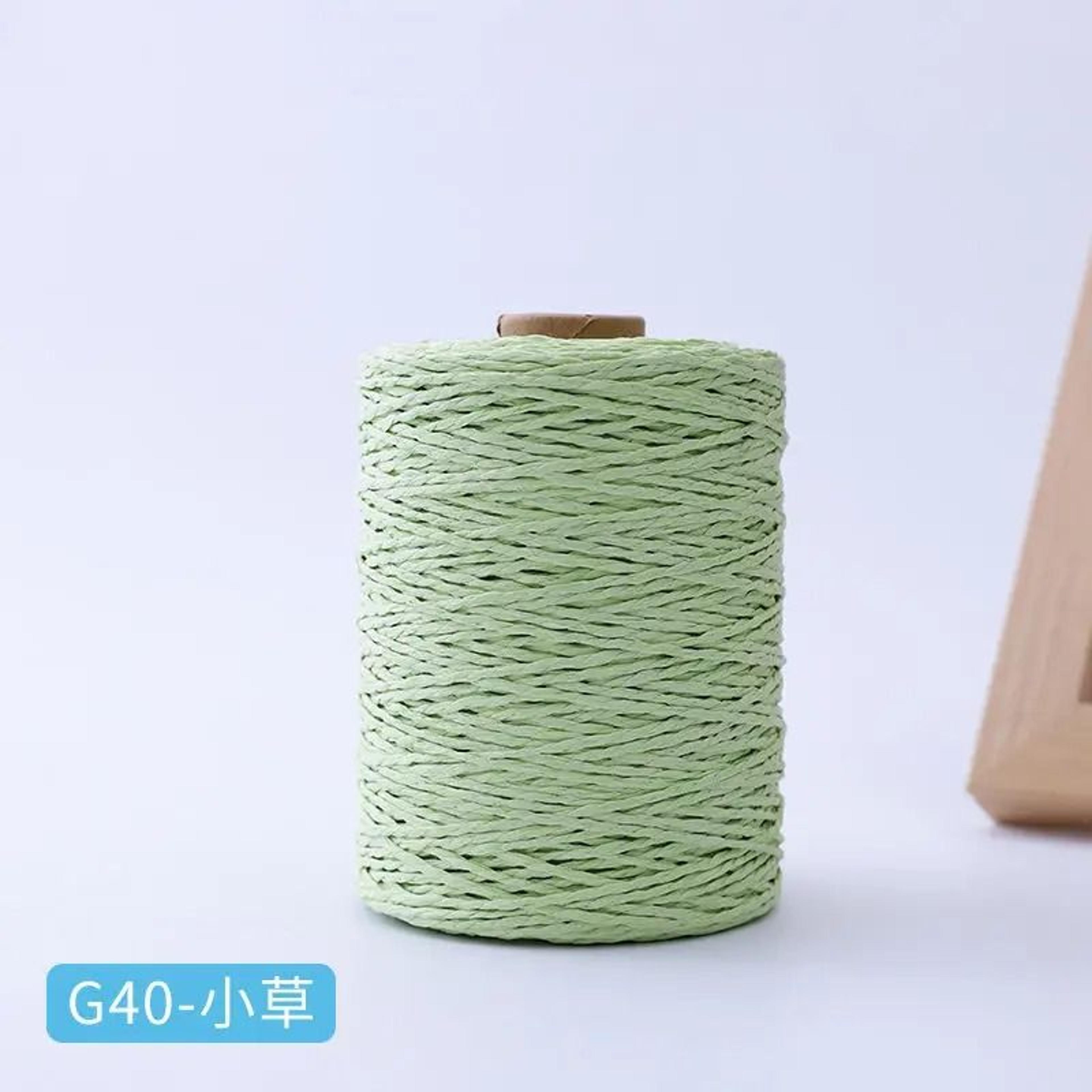 Natural Cotton Raffia Crochet Yarn 306 Yards For Summer Hats Bags And Hand Knitting 19