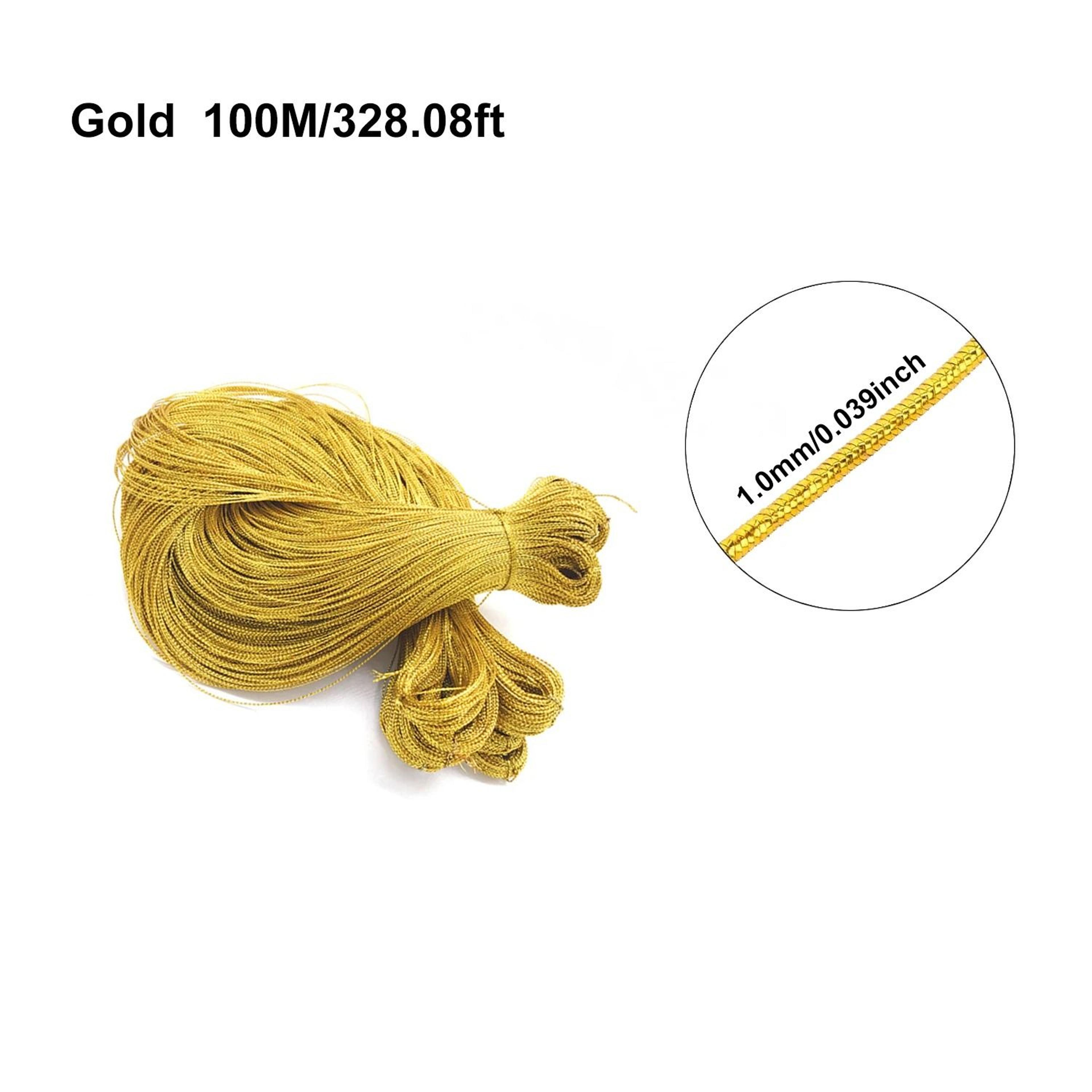 Metallic Gift Wrapping Cord 33 109 Or 219 Yards For Jewelry Making Crafts And Packaging 9