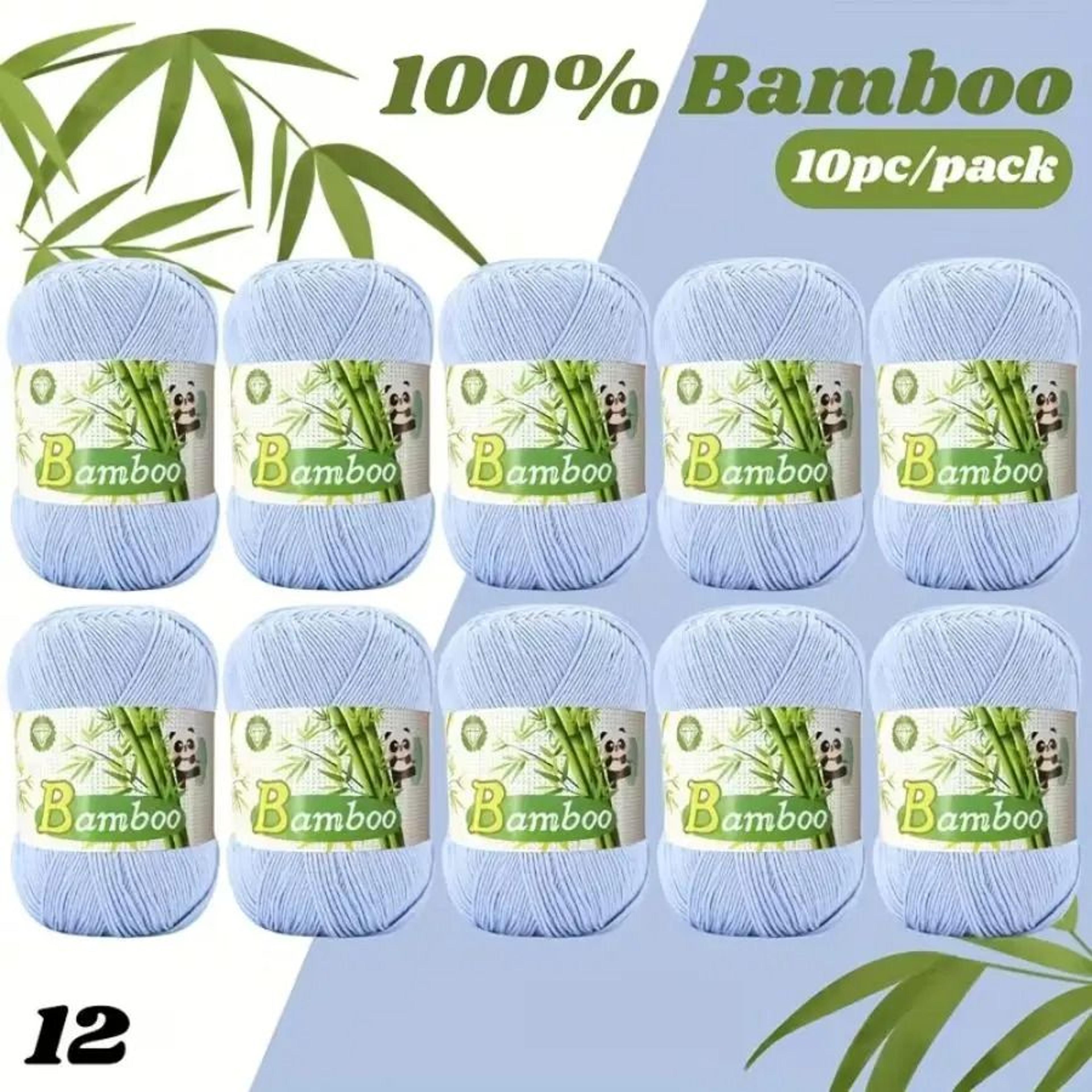 Soft Bamboo Cotton Yarn Set 1764 Oz 10 Balls For Crochet Knitting And Baby Clothing 10