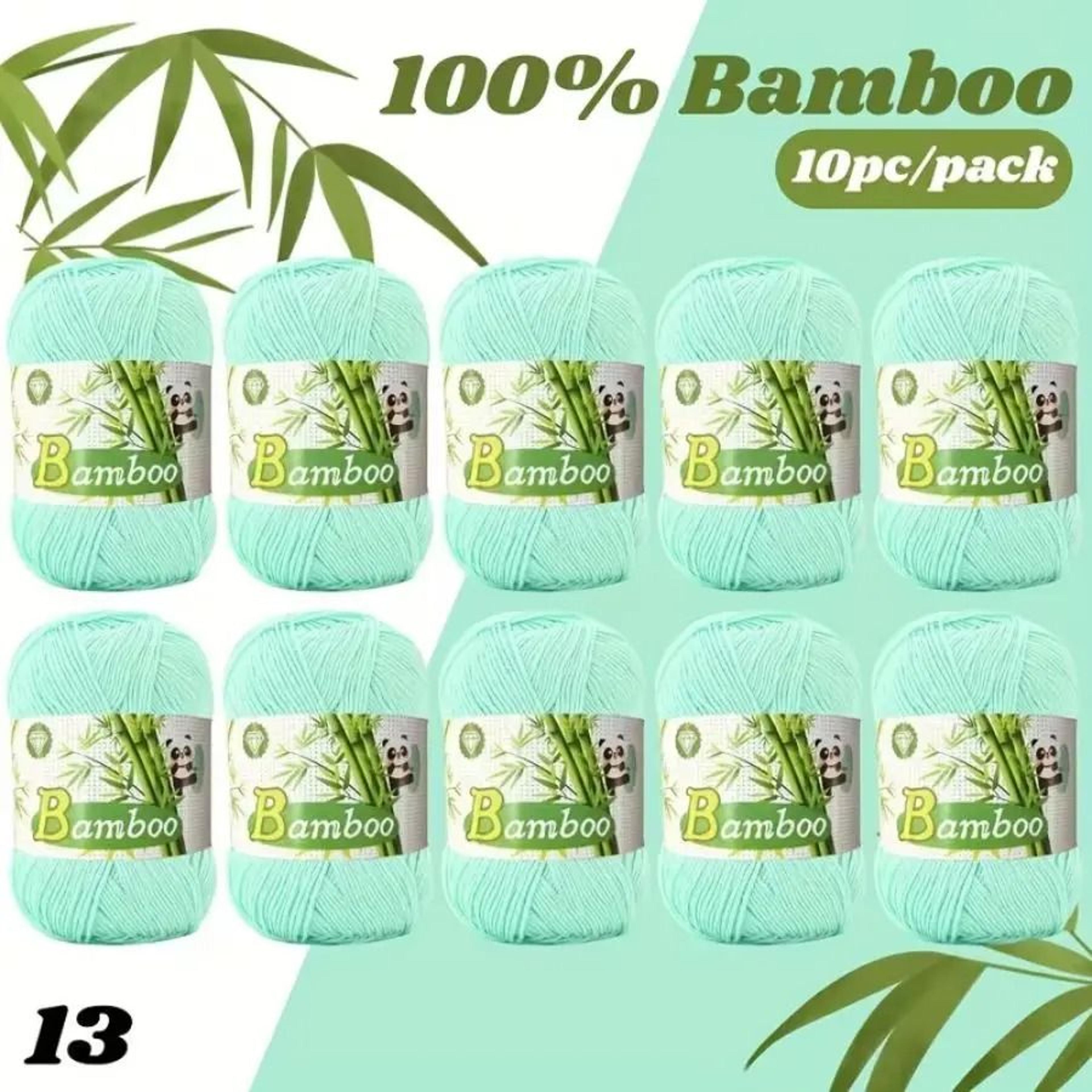 Soft Bamboo Cotton Yarn Set 1764 Oz 10 Balls For Crochet Knitting And Baby Clothing 19