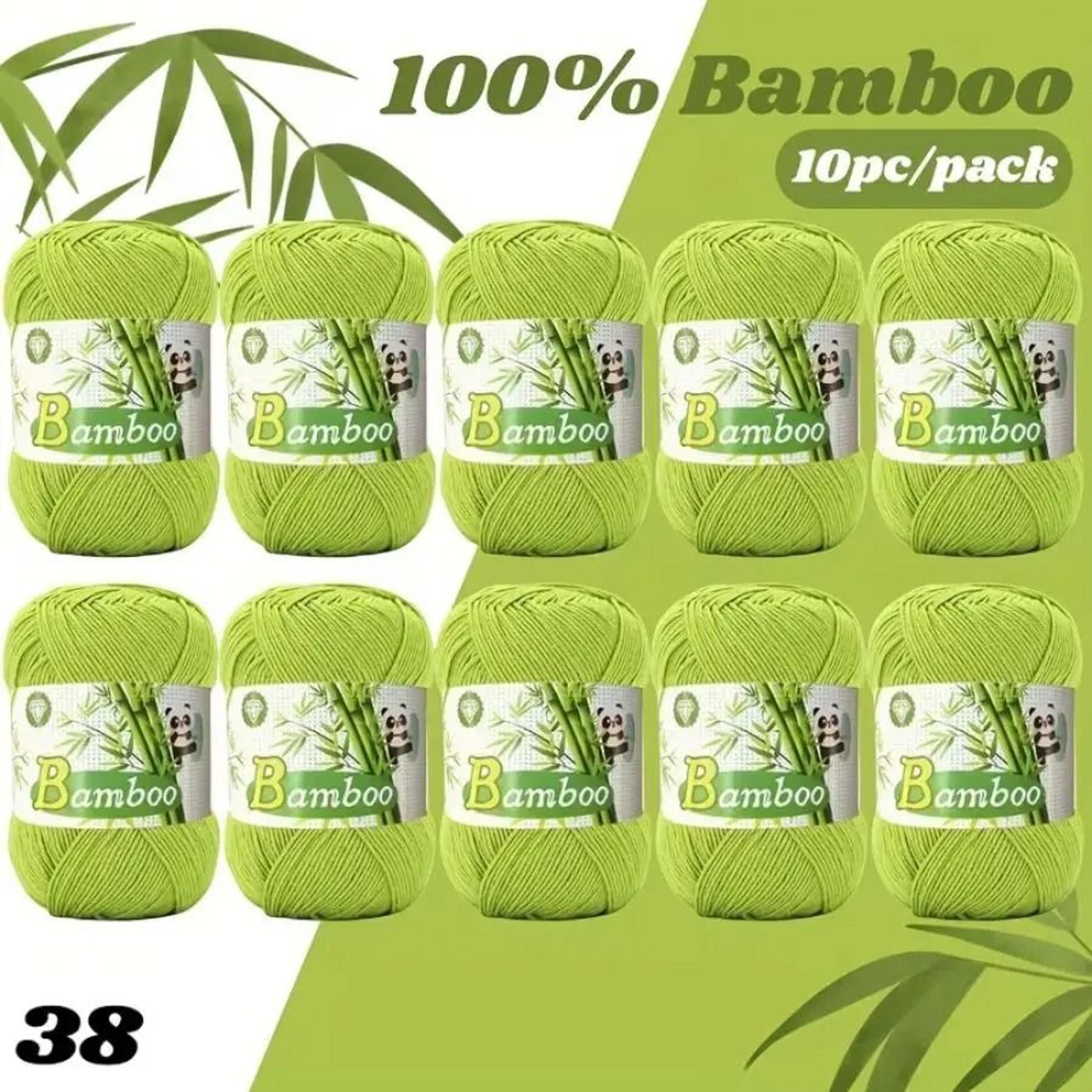Soft Bamboo Cotton Yarn Set 1764 Oz 10 Balls For Crochet Knitting And Baby Clothing 27