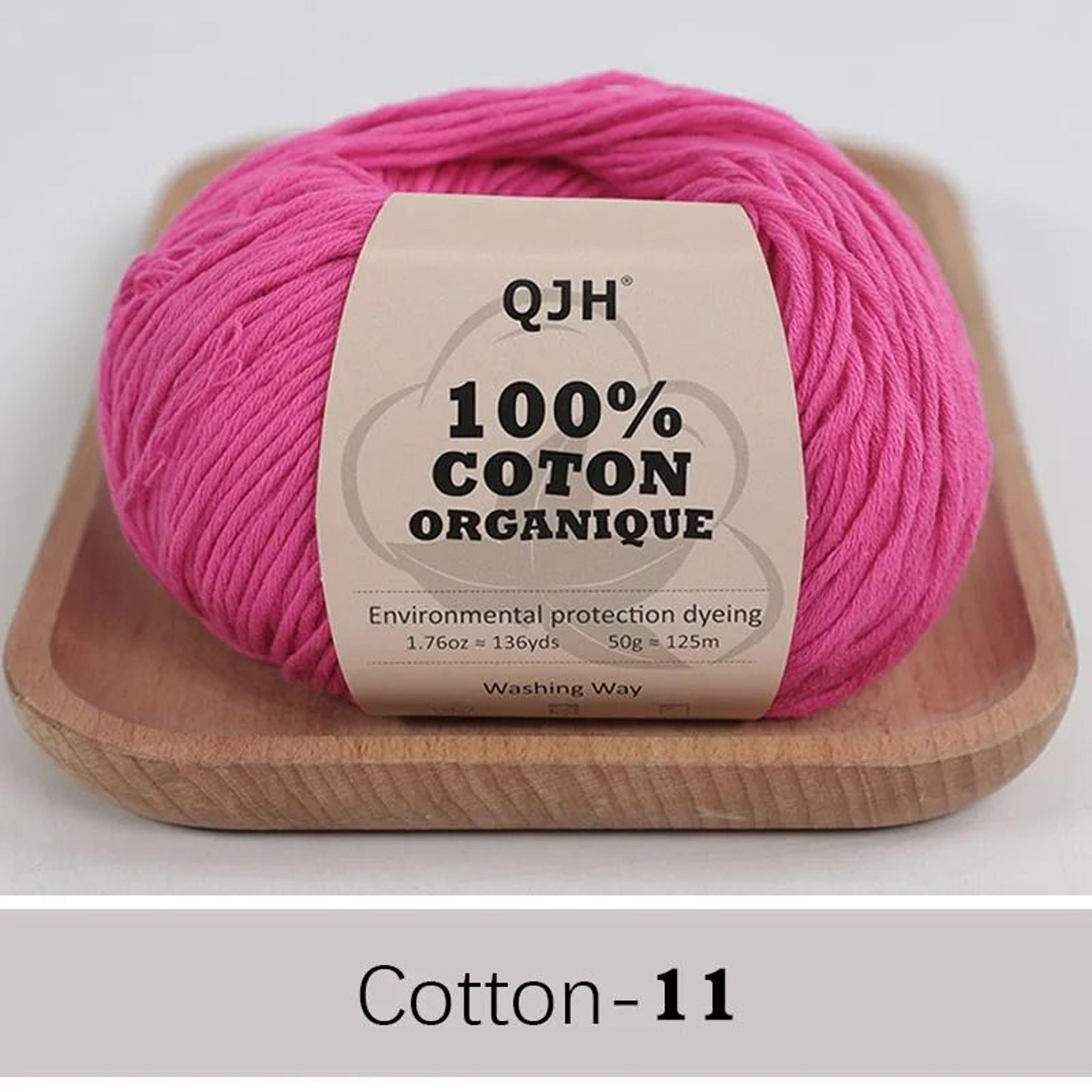 QJH 100 Cotton Sport Weight Yarn Set 6 Balls For Crochet Amigurumi And Baby Knitting 17