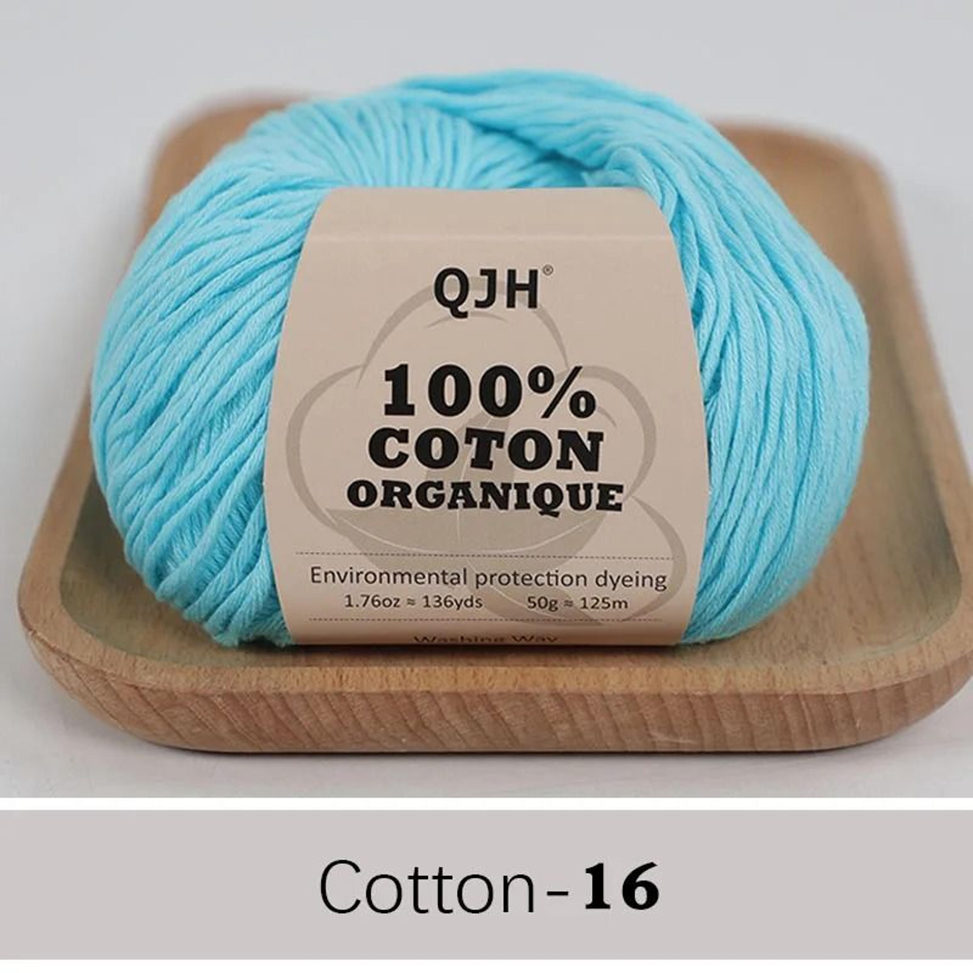 QJH 100 Cotton Sport Weight Yarn Set 6 Balls For Crochet Amigurumi And Baby Knitting 22