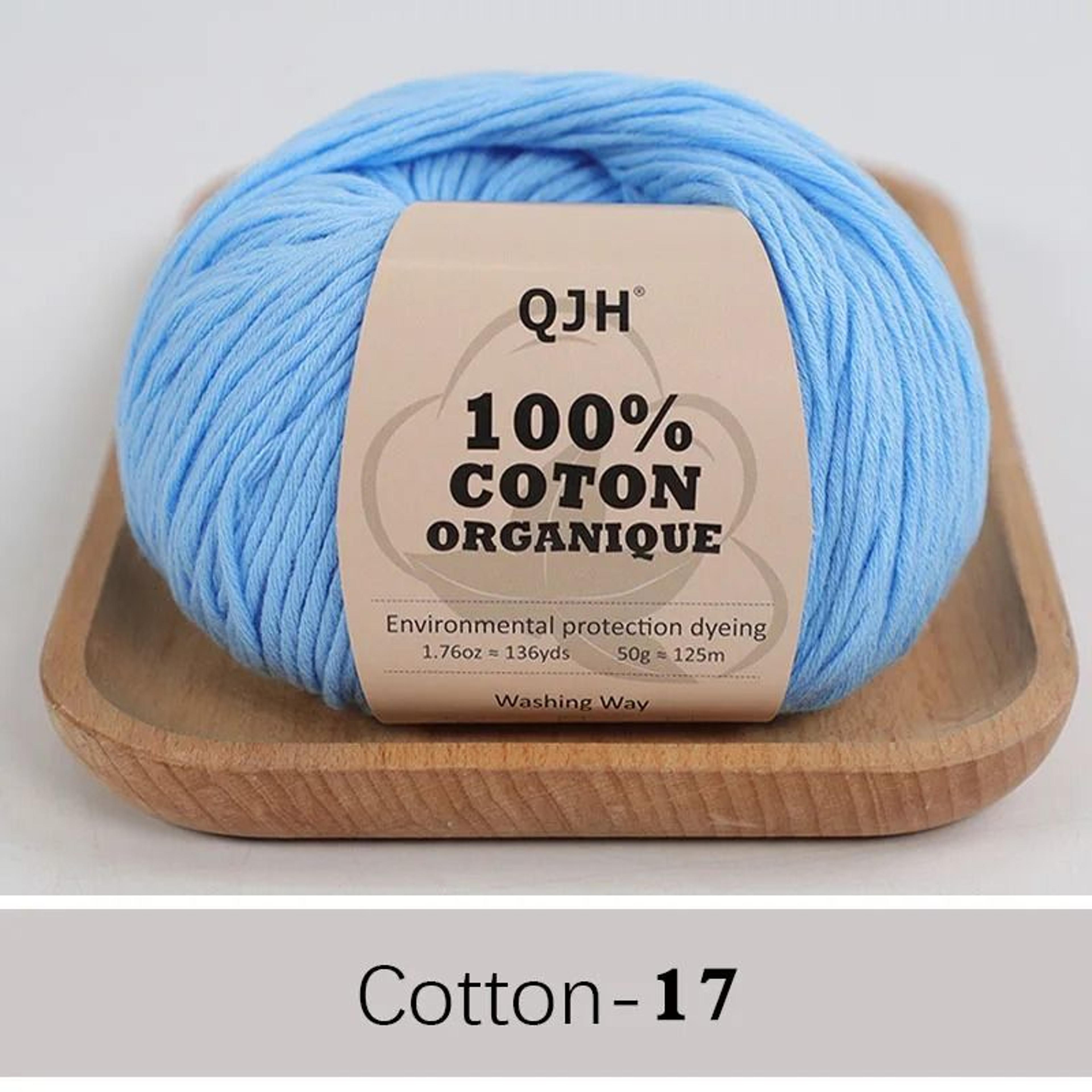 QJH 100 Cotton Sport Weight Yarn Set 6 Balls For Crochet Amigurumi And Baby Knitting 23