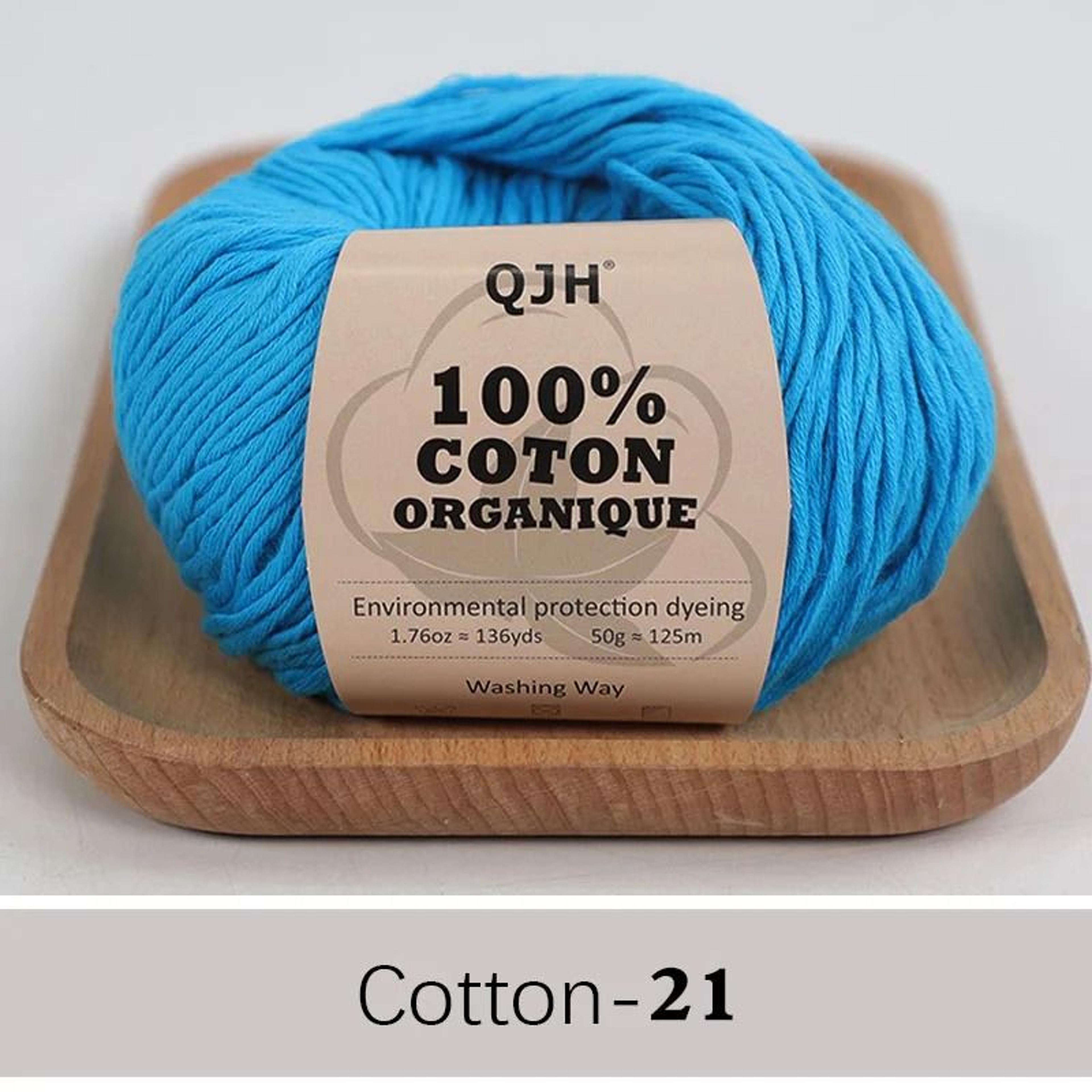 QJH 100 Cotton Sport Weight Yarn Set 6 Balls For Crochet Amigurumi And Baby Knitting 27