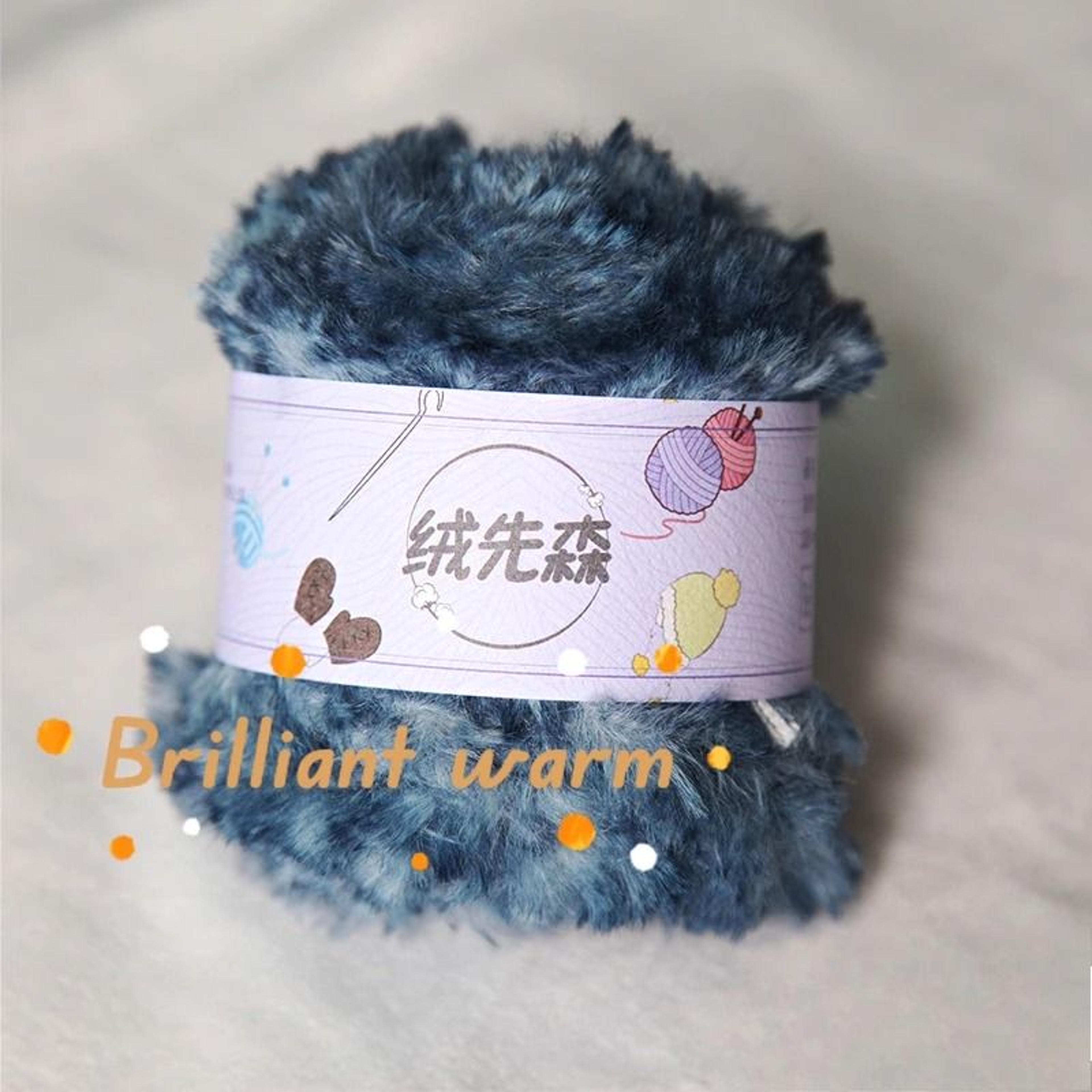 Luxury Faux Mink Fur Yarn 50g 35 Yards For Knitting Crochet And Cozy Winter Crafts 6