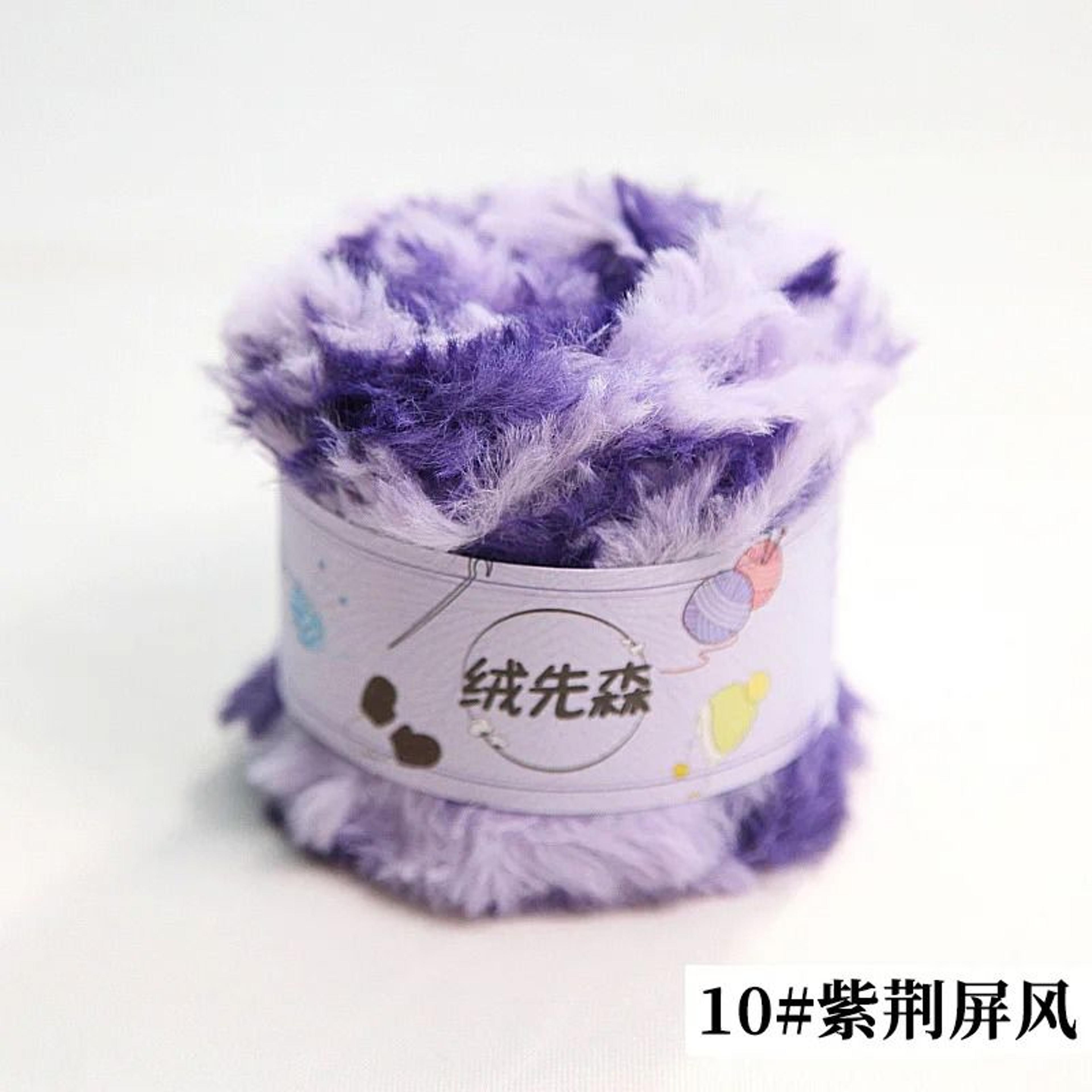 Luxury Faux Mink Fur Yarn 50g 35 Yards For Knitting Crochet And Cozy Winter Crafts 16