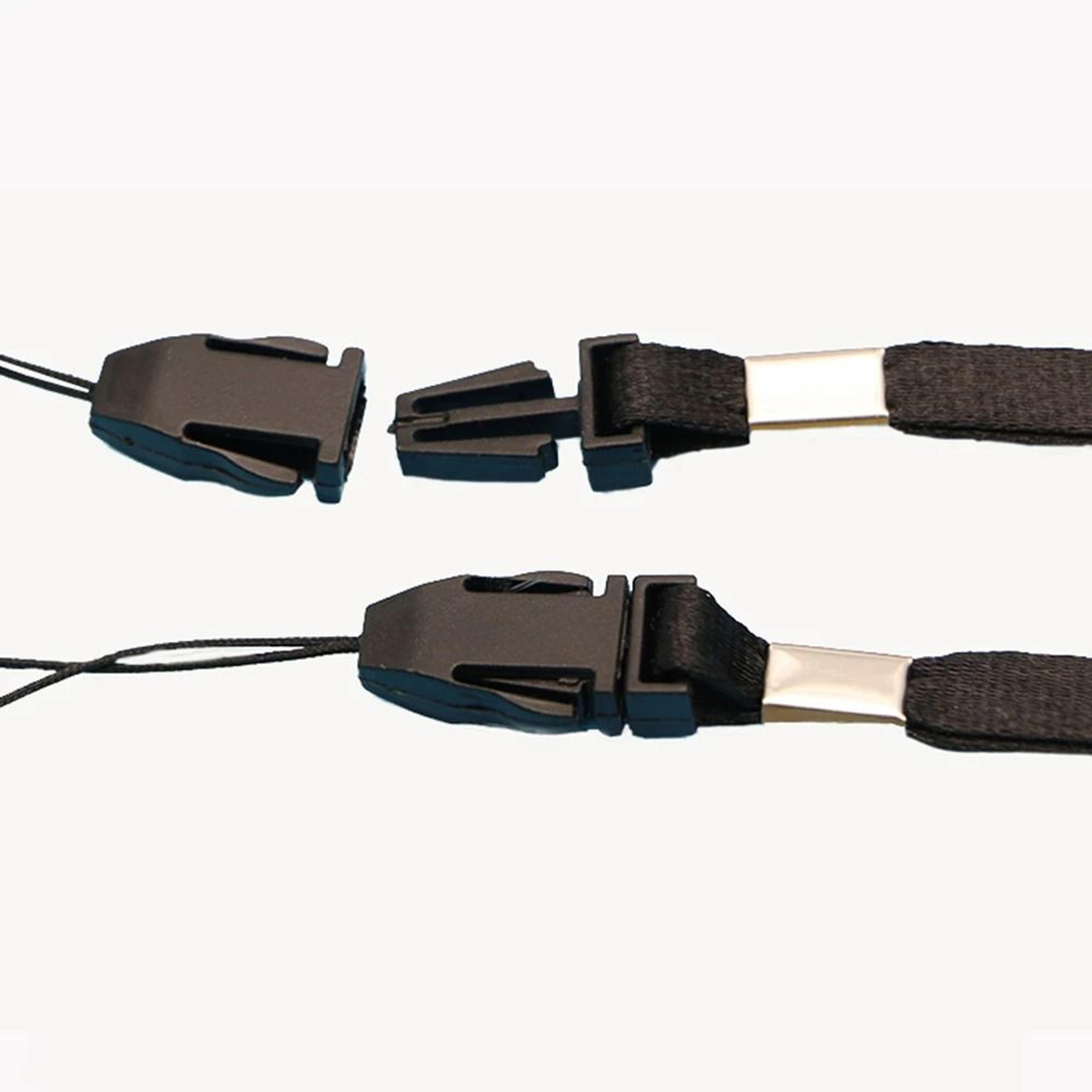 Adjustable Black Paracord Wrist Lanyard Set For Flashlights Cameras Phones And EDC Gear 3