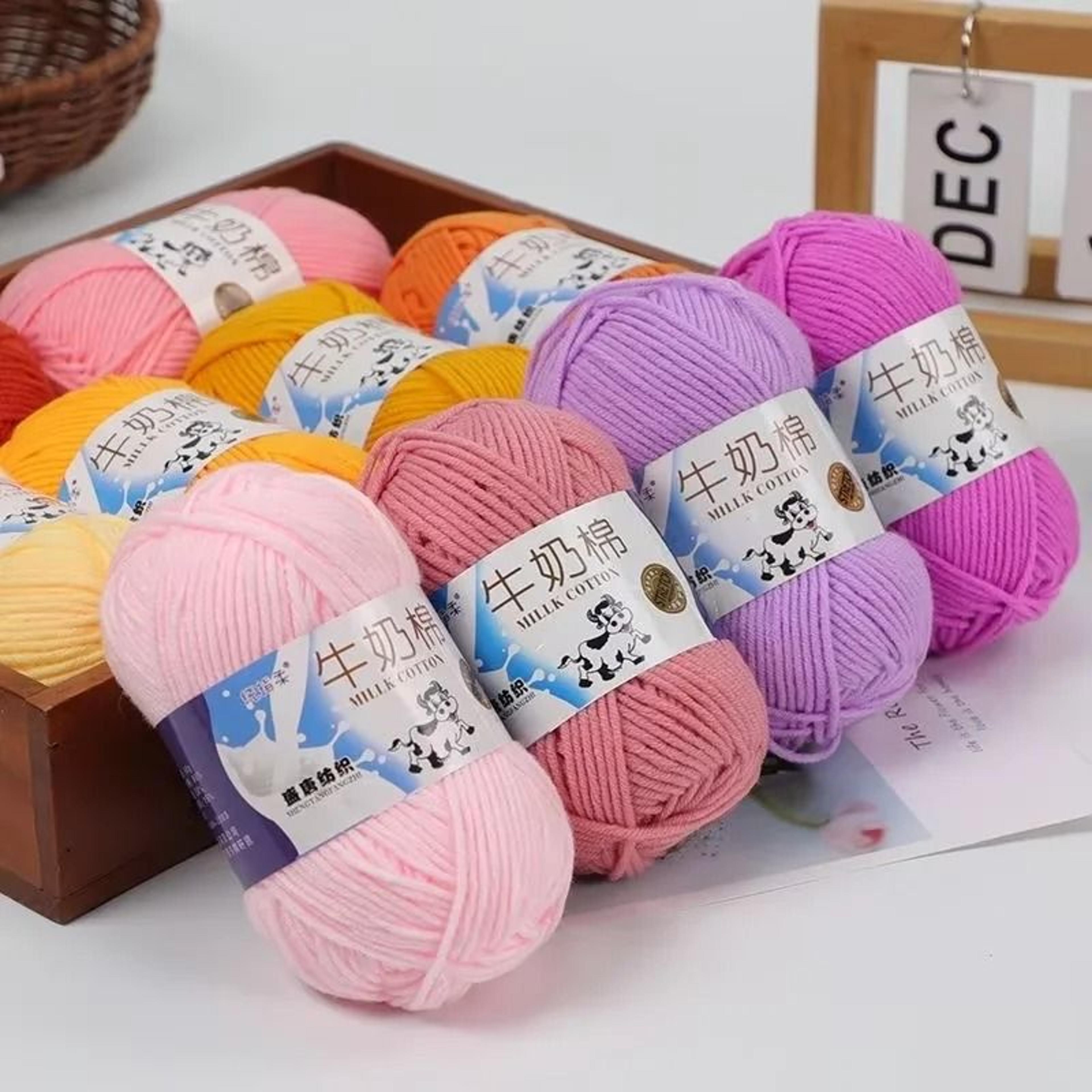20Piece Soft Milk Cotton Yarn Set 50g Skeins For Crochet Knitting And DIY Crafts 1