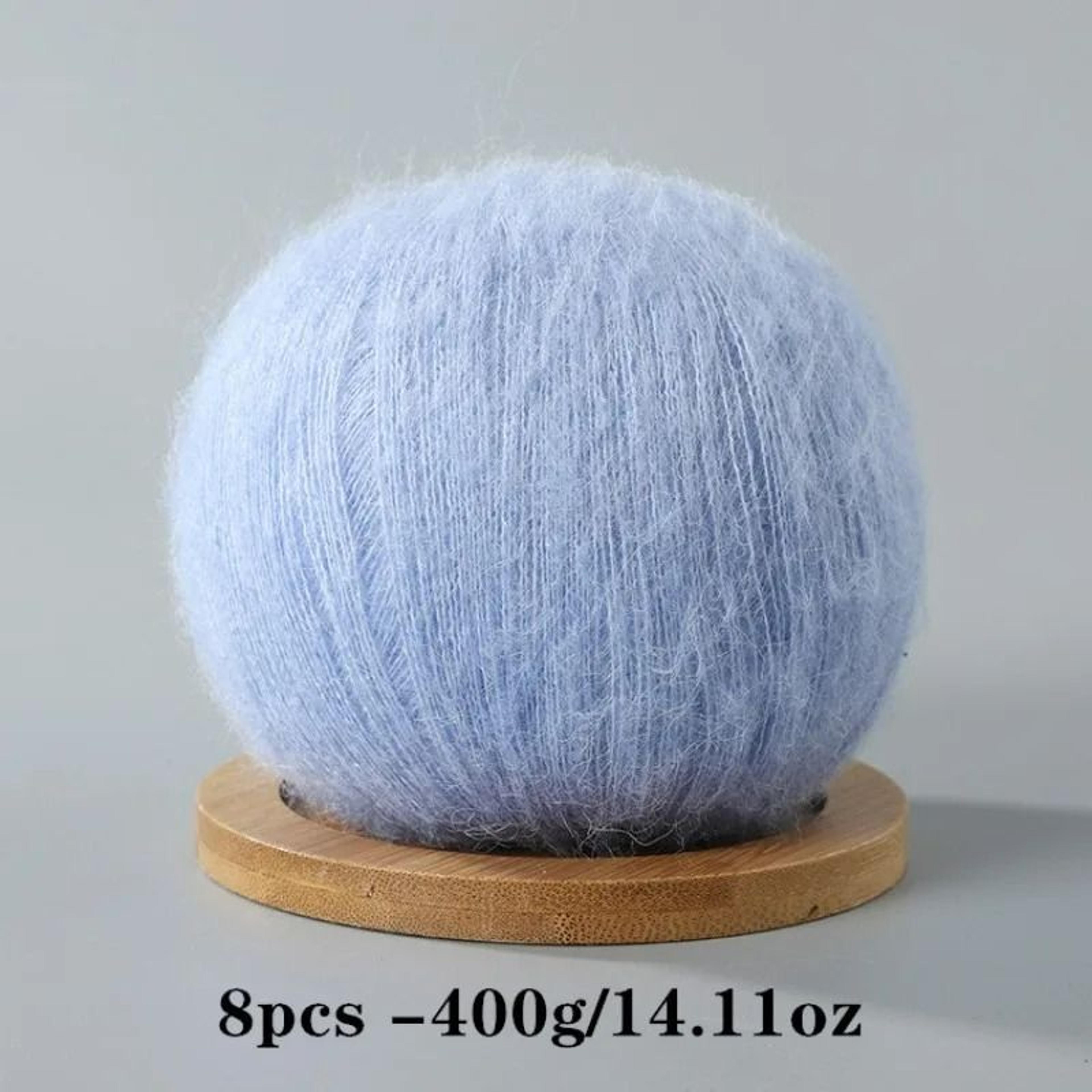 8 Piece Soft Mohair Yarn Set For Crochet Knitting Amigurumi And DIY Crafts 17