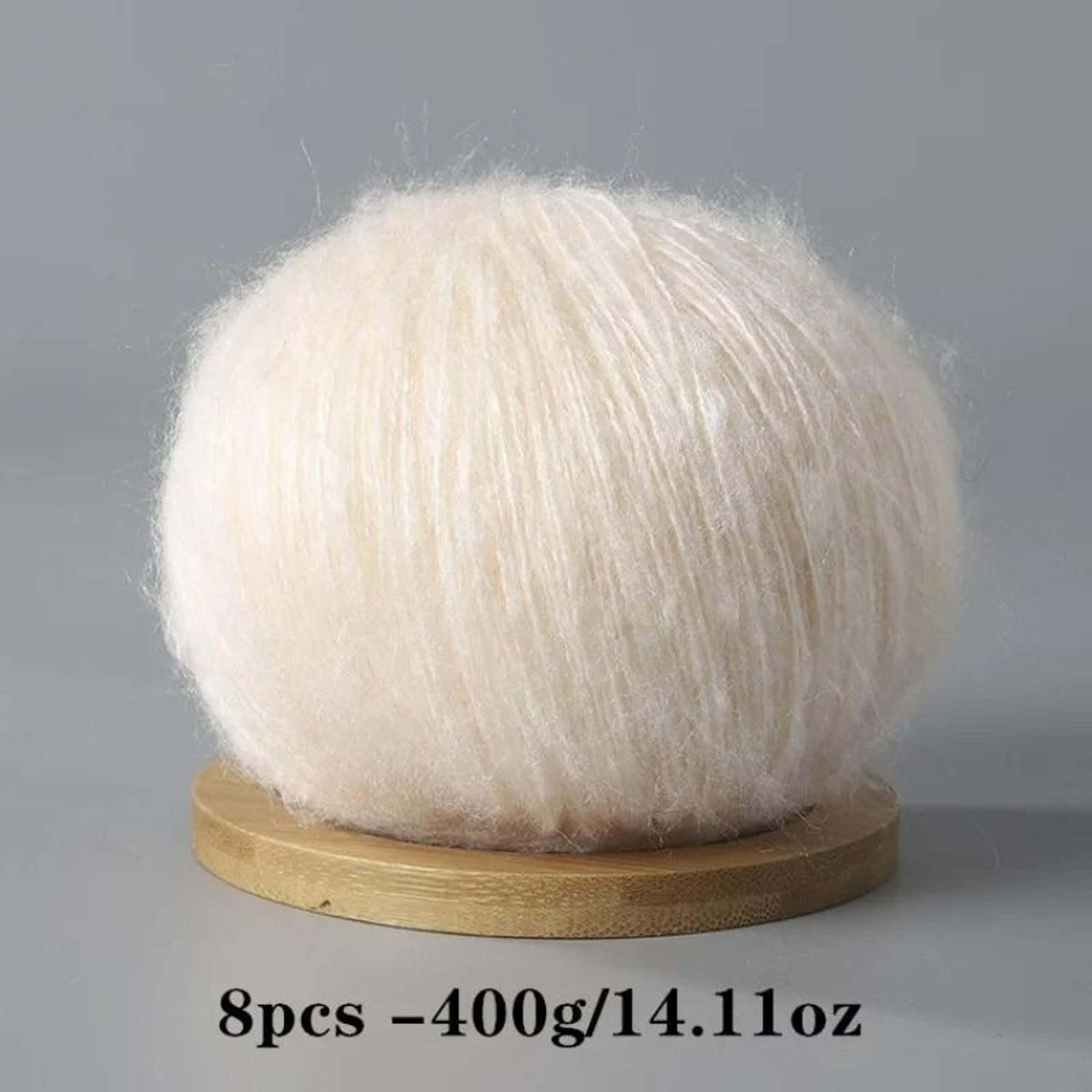 8 Piece Soft Mohair Yarn Set For Crochet Knitting Amigurumi And DIY Crafts 8