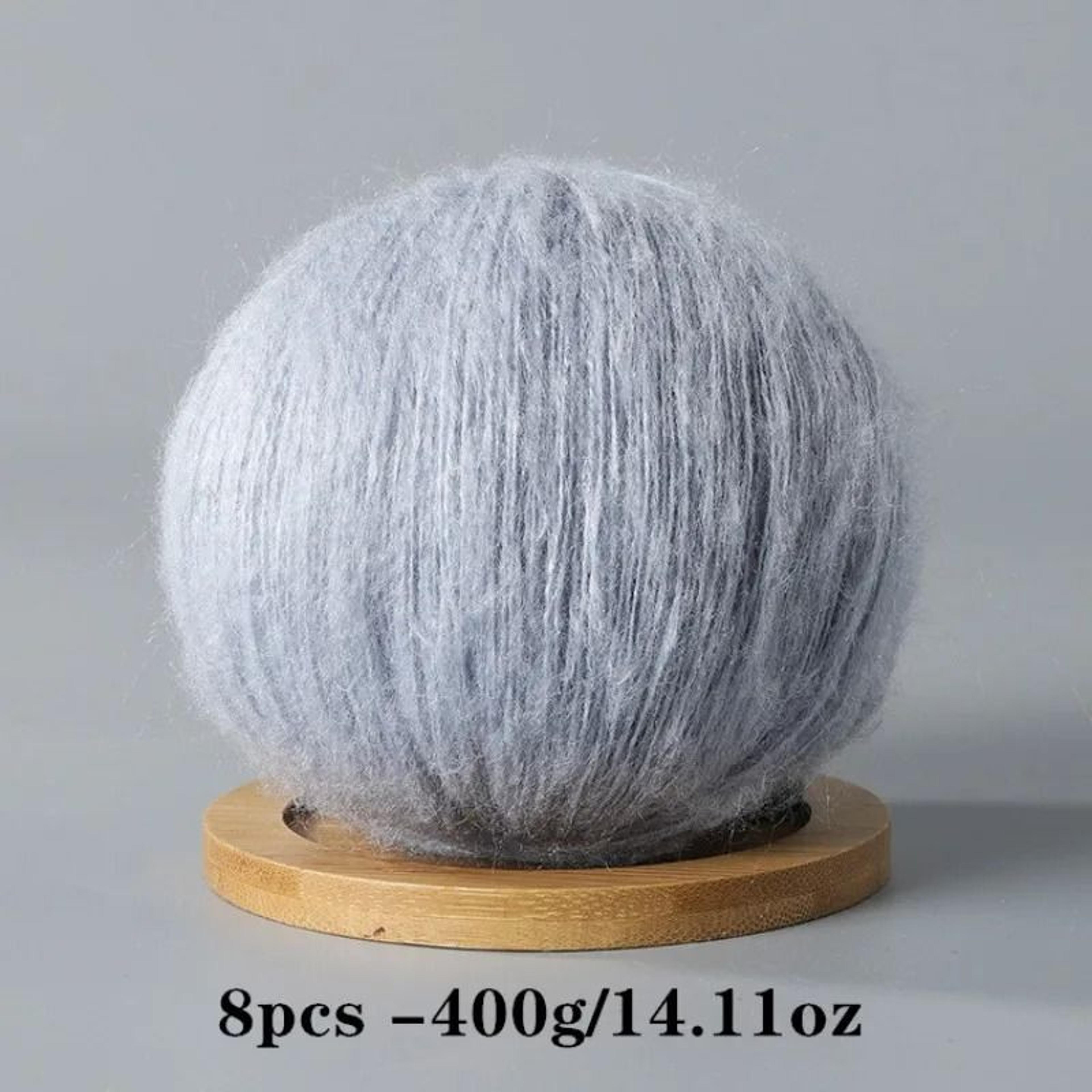 8 Piece Soft Mohair Yarn Set For Crochet Knitting Amigurumi And DIY Crafts 25
