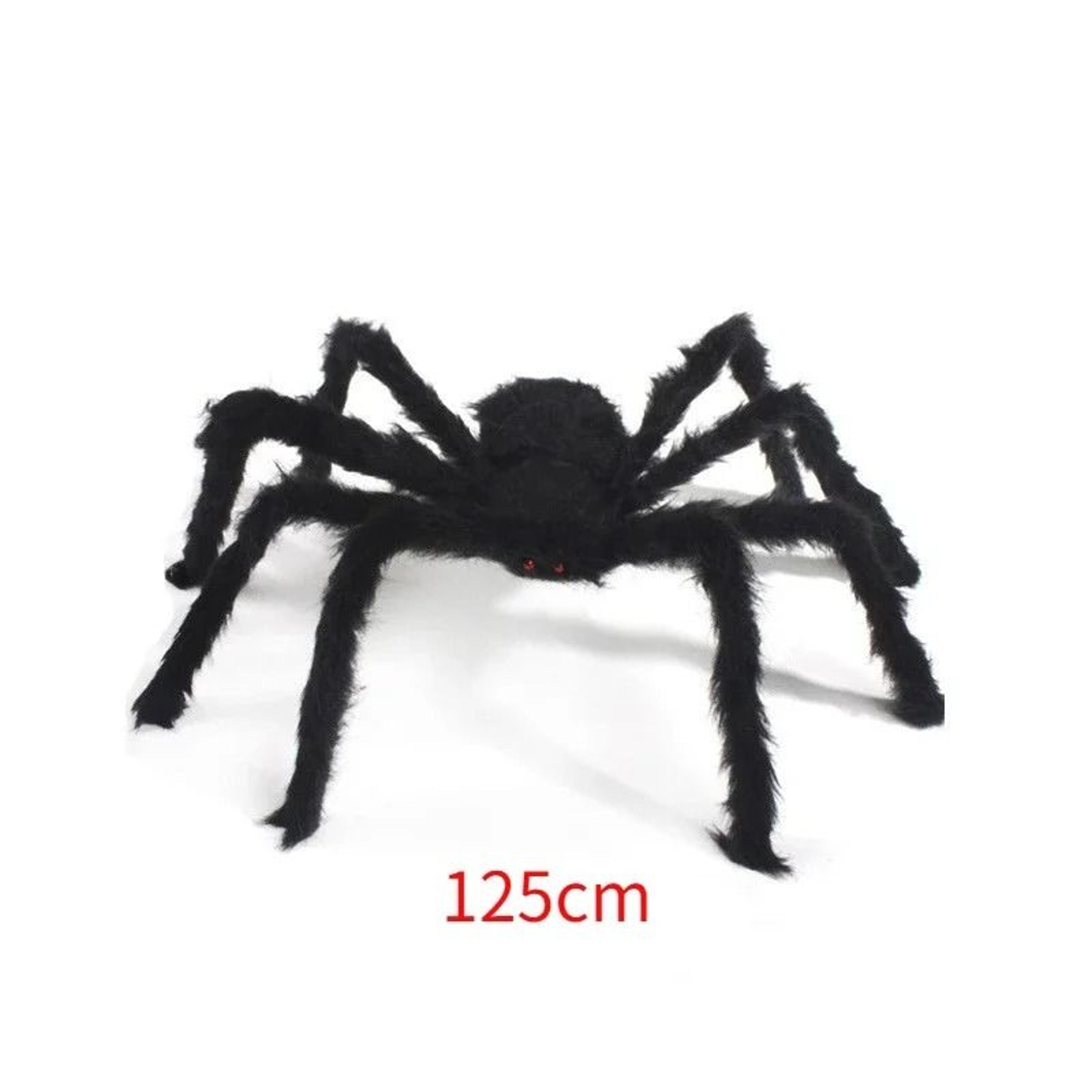 Giant Black Plush Spider Halloween Decoration 11