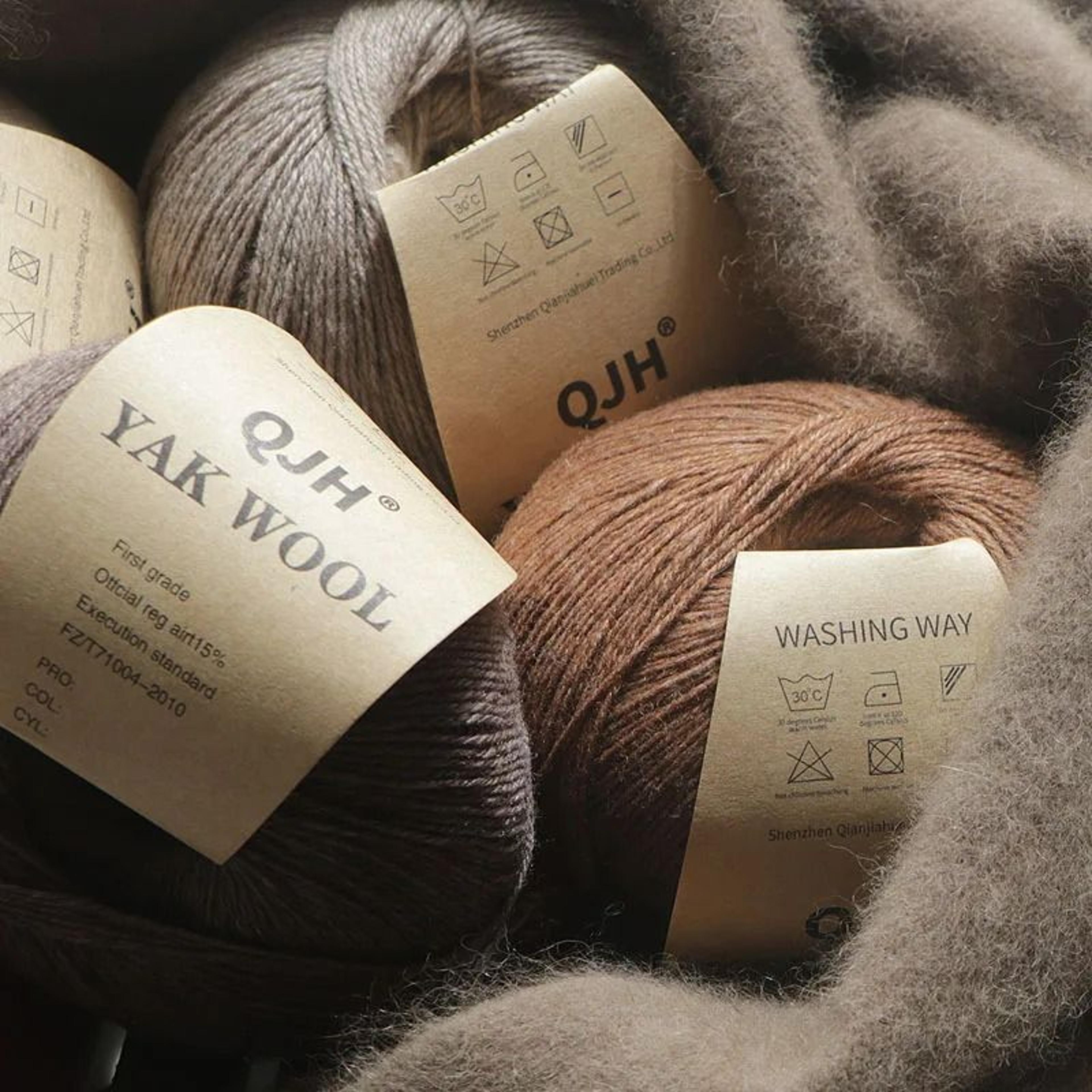 Natural Mongolian Yak Wool Yarn 6 Piece Set 2