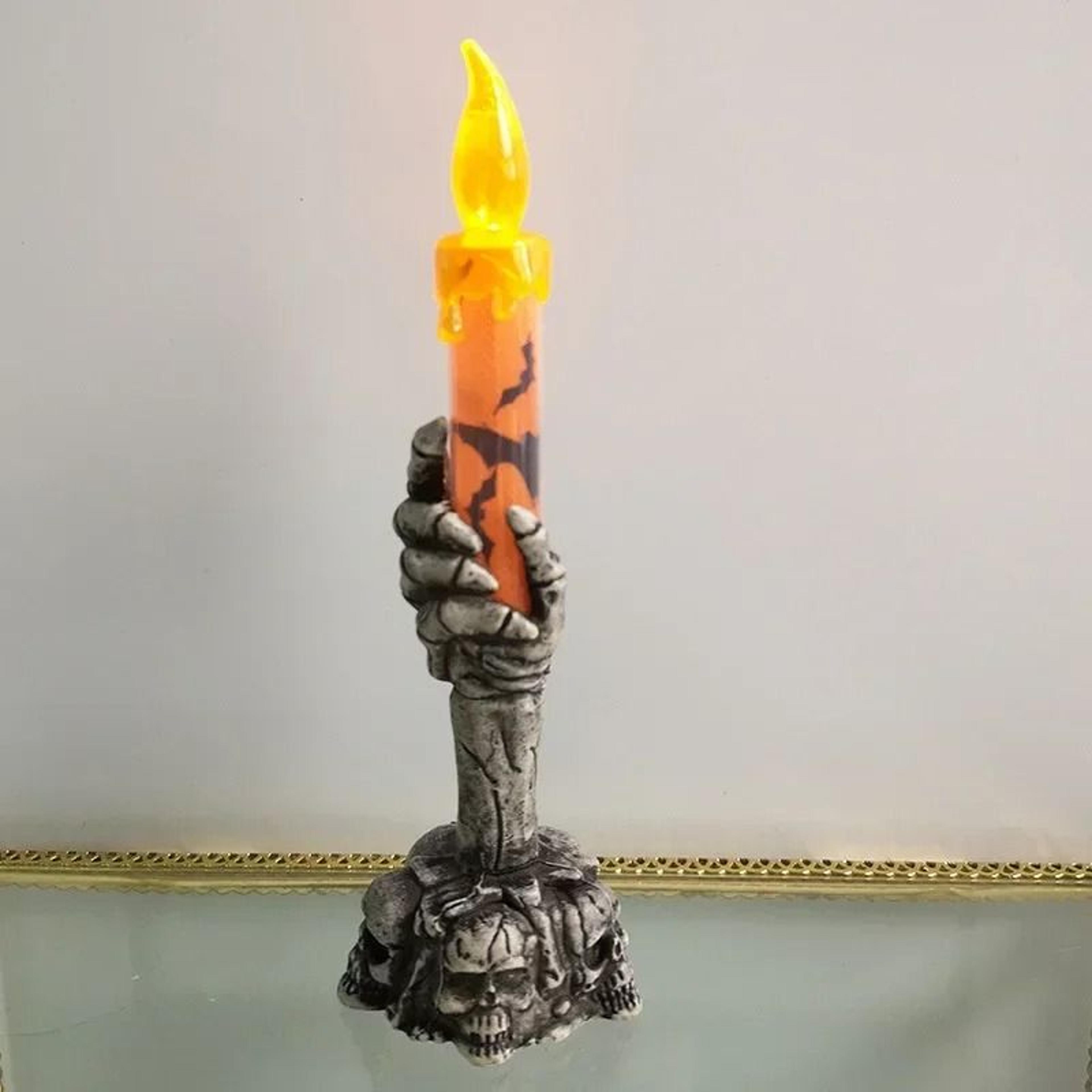 Skeleton Hand LED Candle Halloween Table Decoration 7