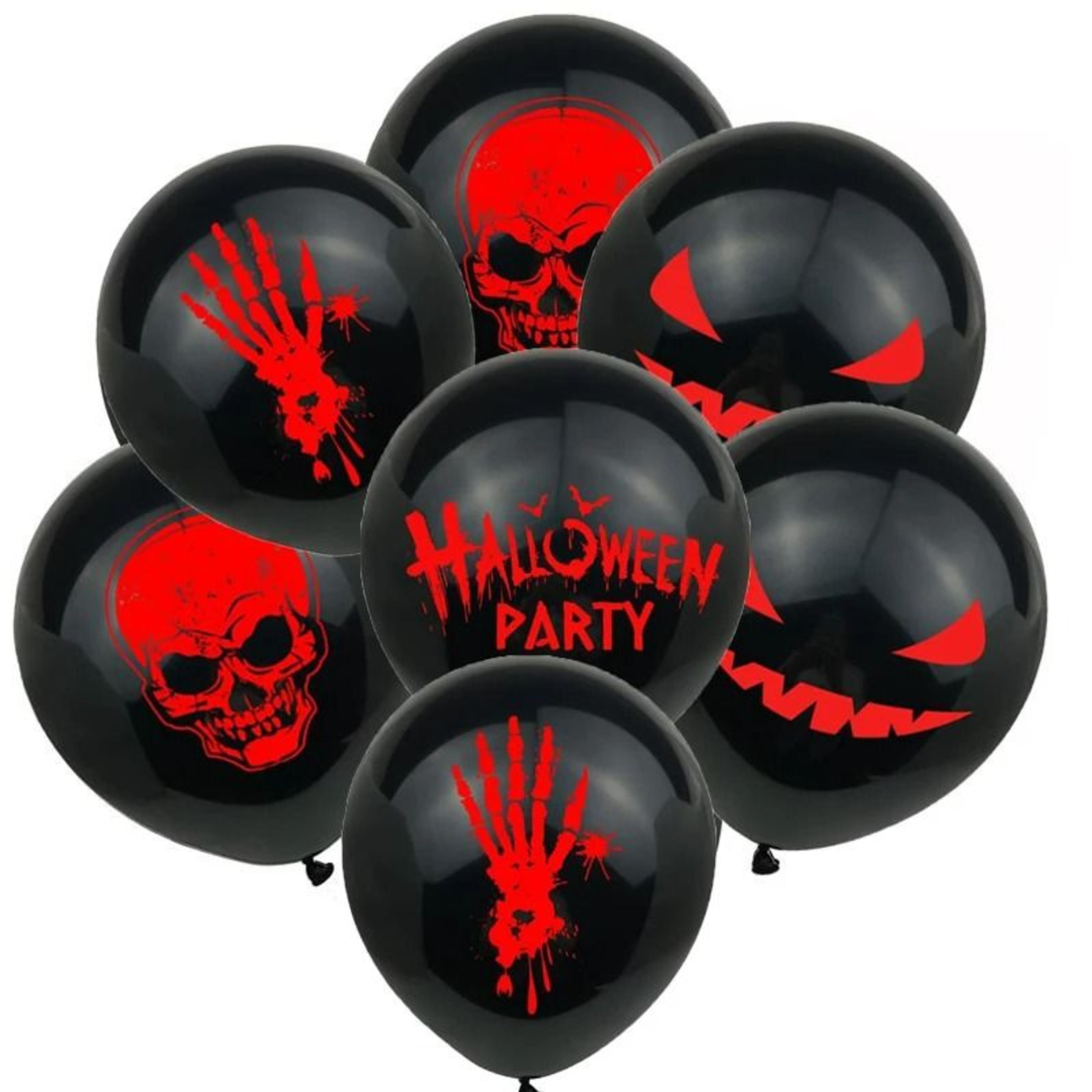 12 Piece Halloween Foil Balloon Set Ghost Pumpkin Bat Party Decorations 0