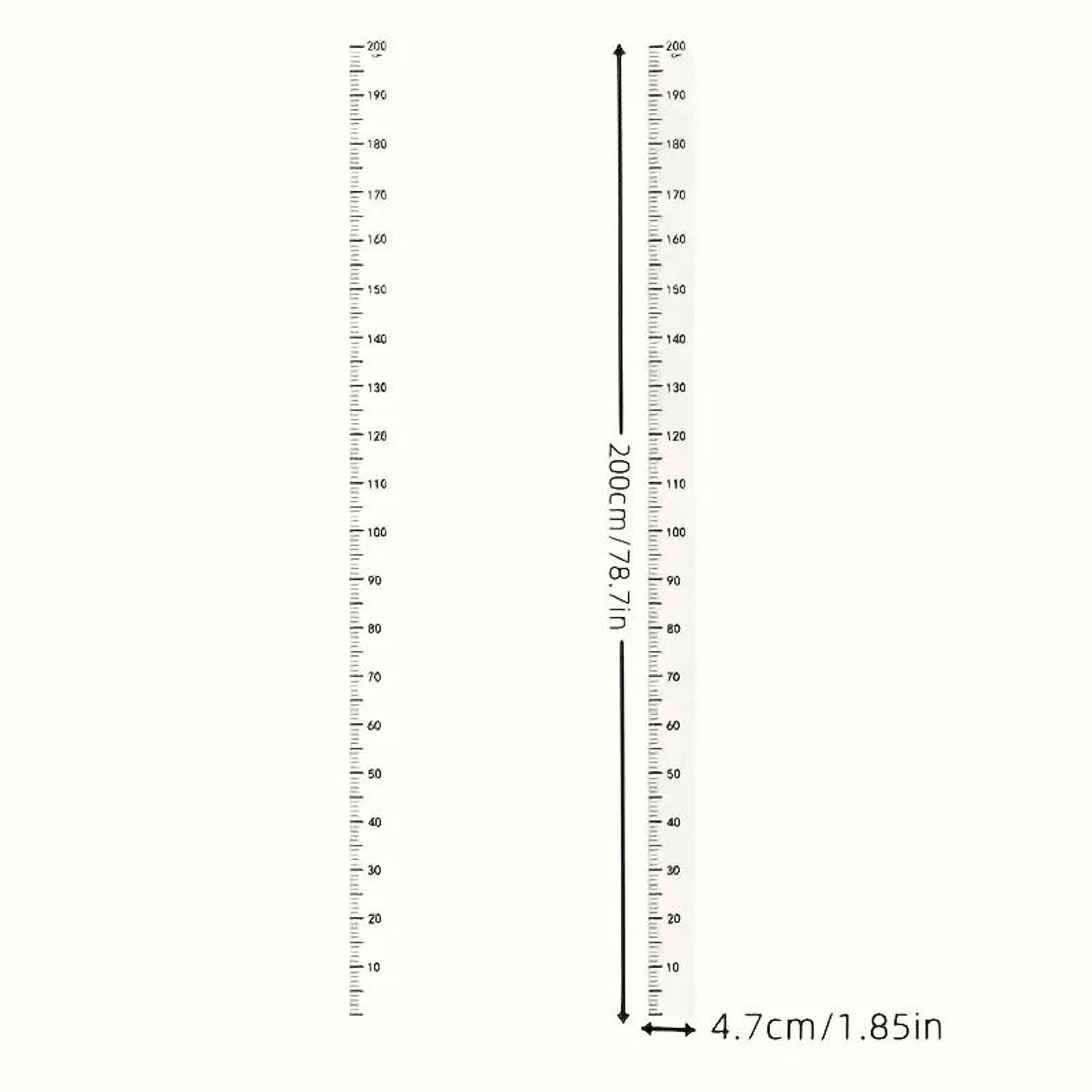 656ft Wall Height Measurement Chart Removable Writeable Growth Ruler 3