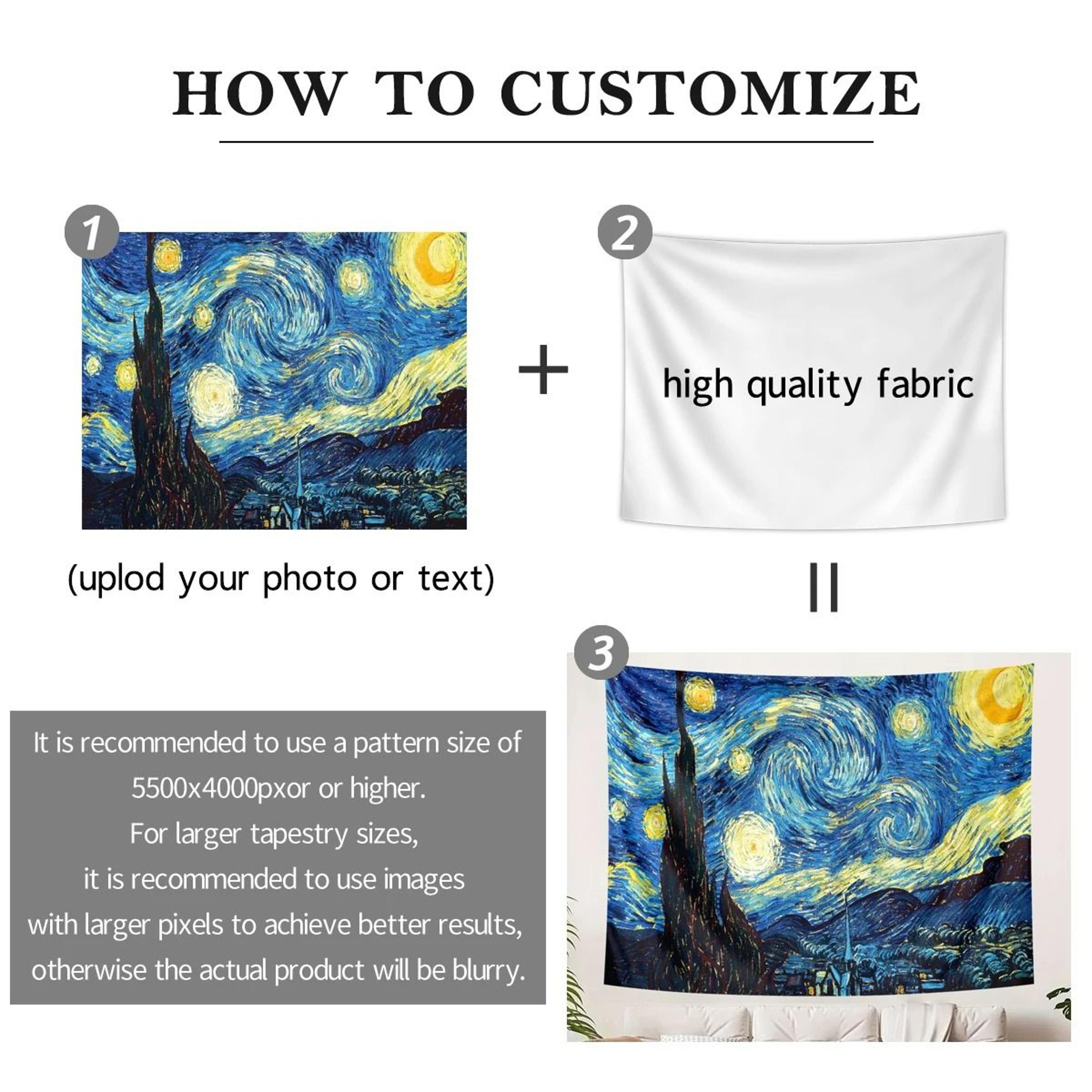 Custom Tapestry Banner Personalized Logo Photo Wall Backdrop 4