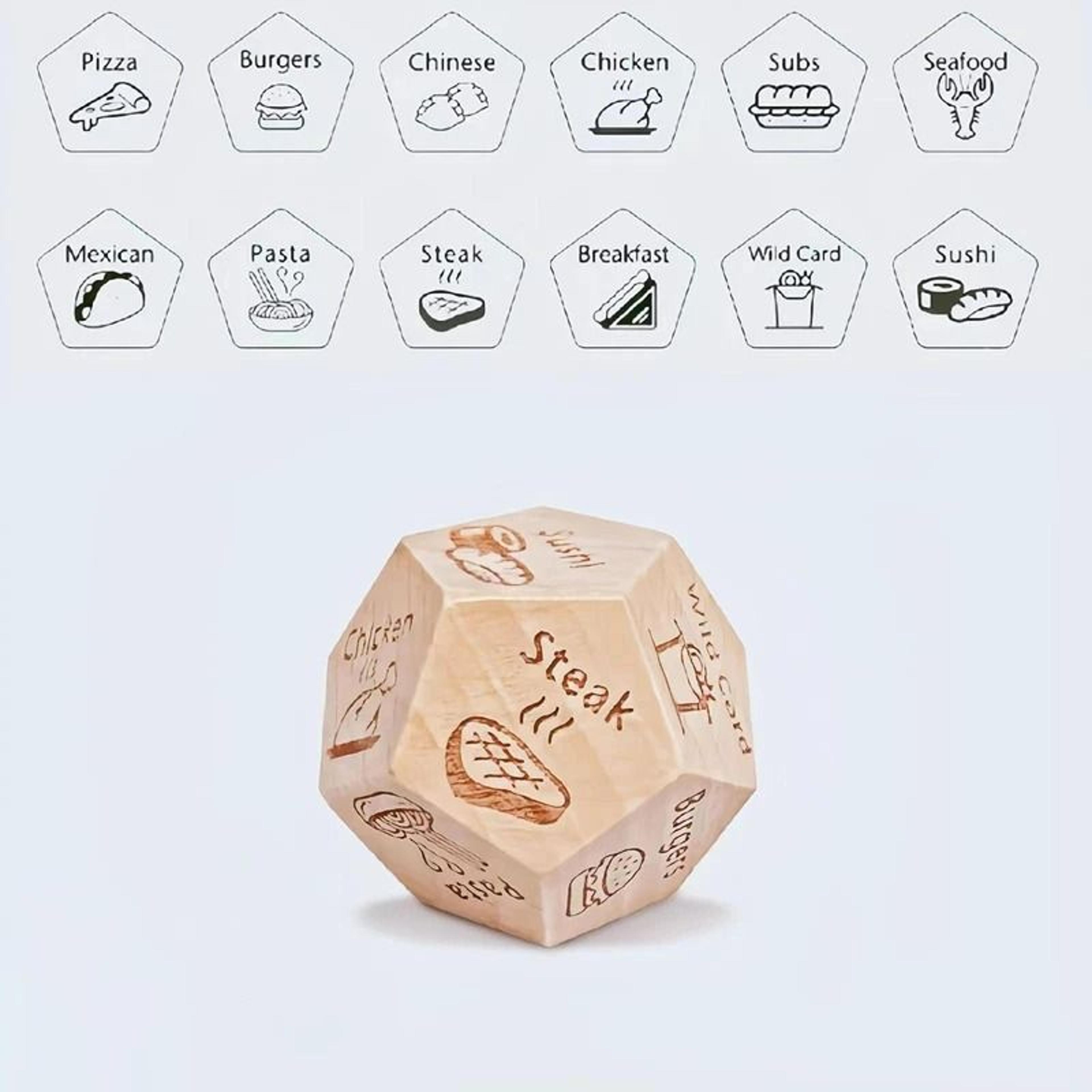 Food Decision Dice For Couples Date Night Dinner Decider Gift 9