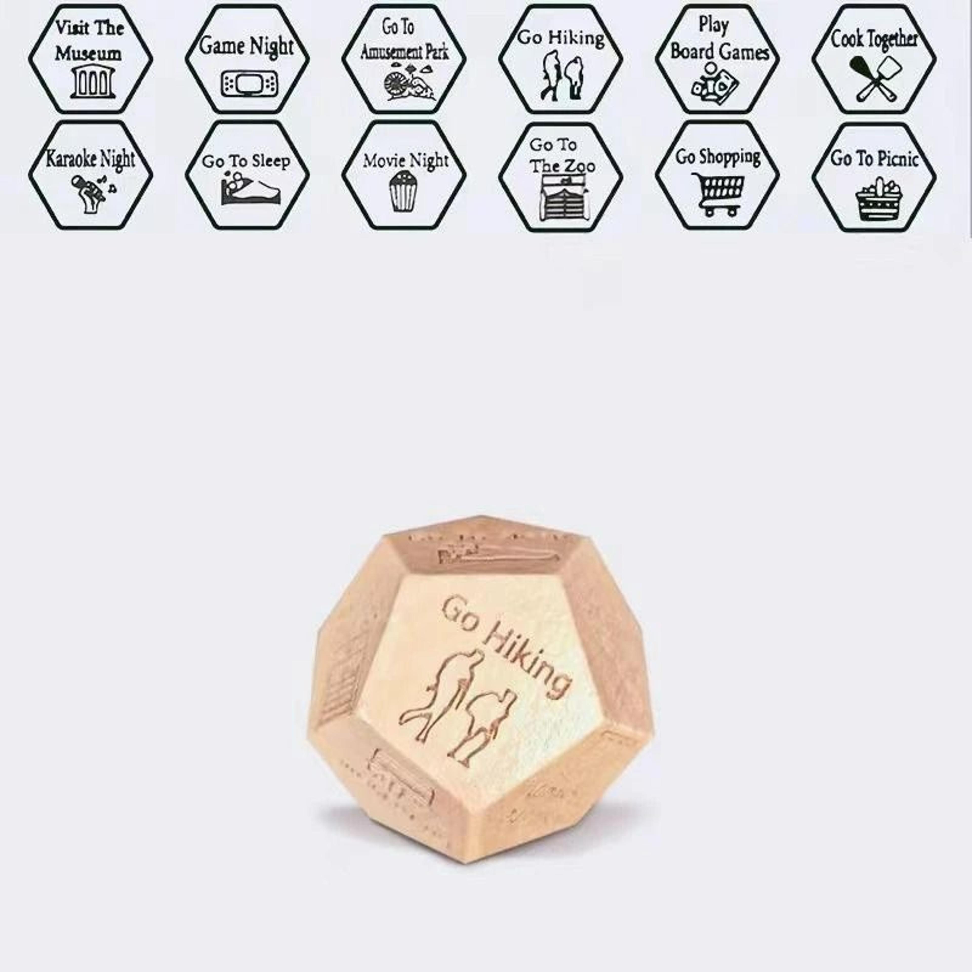 Food Decision Dice For Couples Date Night Dinner Decider Gift 12