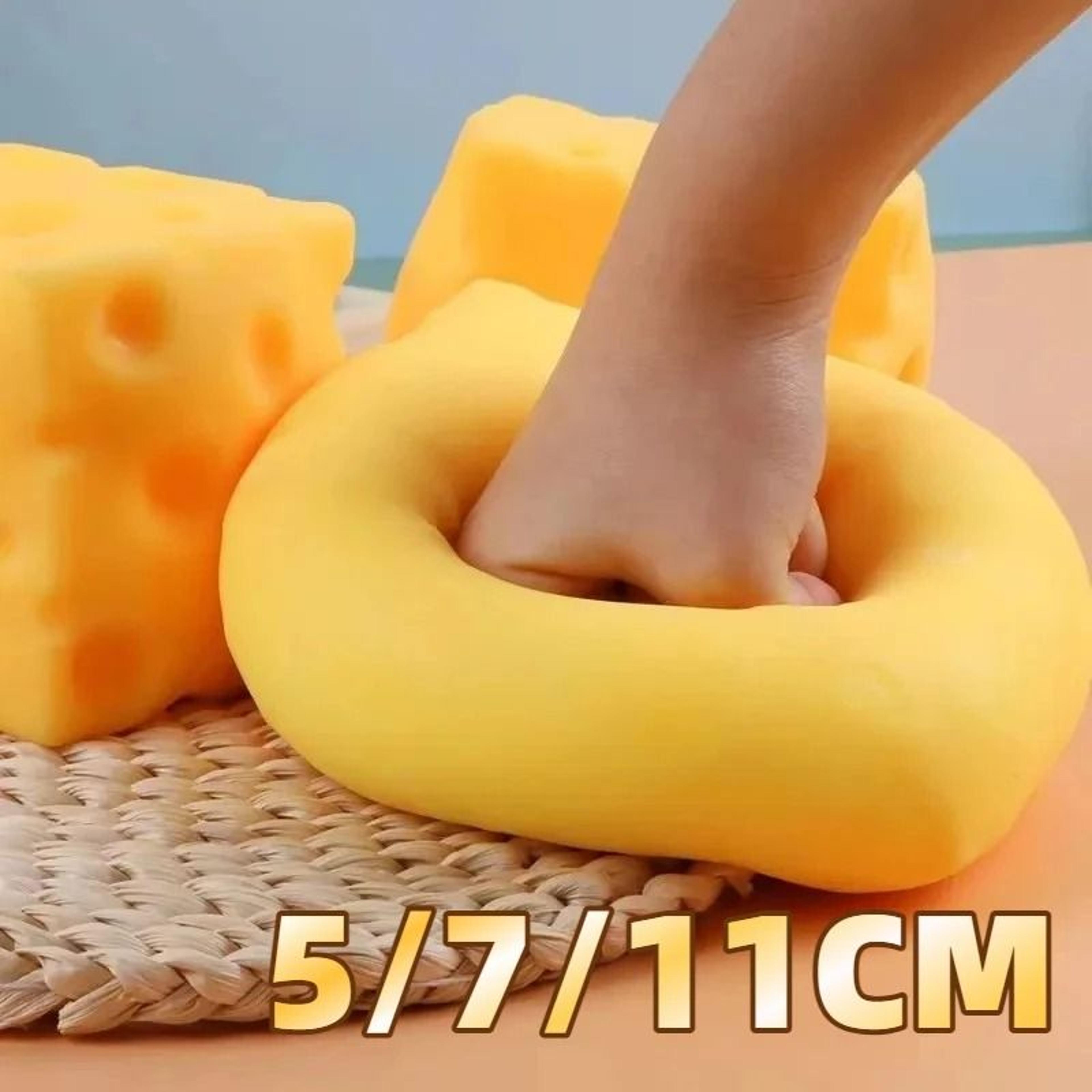 Giant Cheese Squishy Toy Slow Rebound Squeeze Fidget Stress Ball 1
