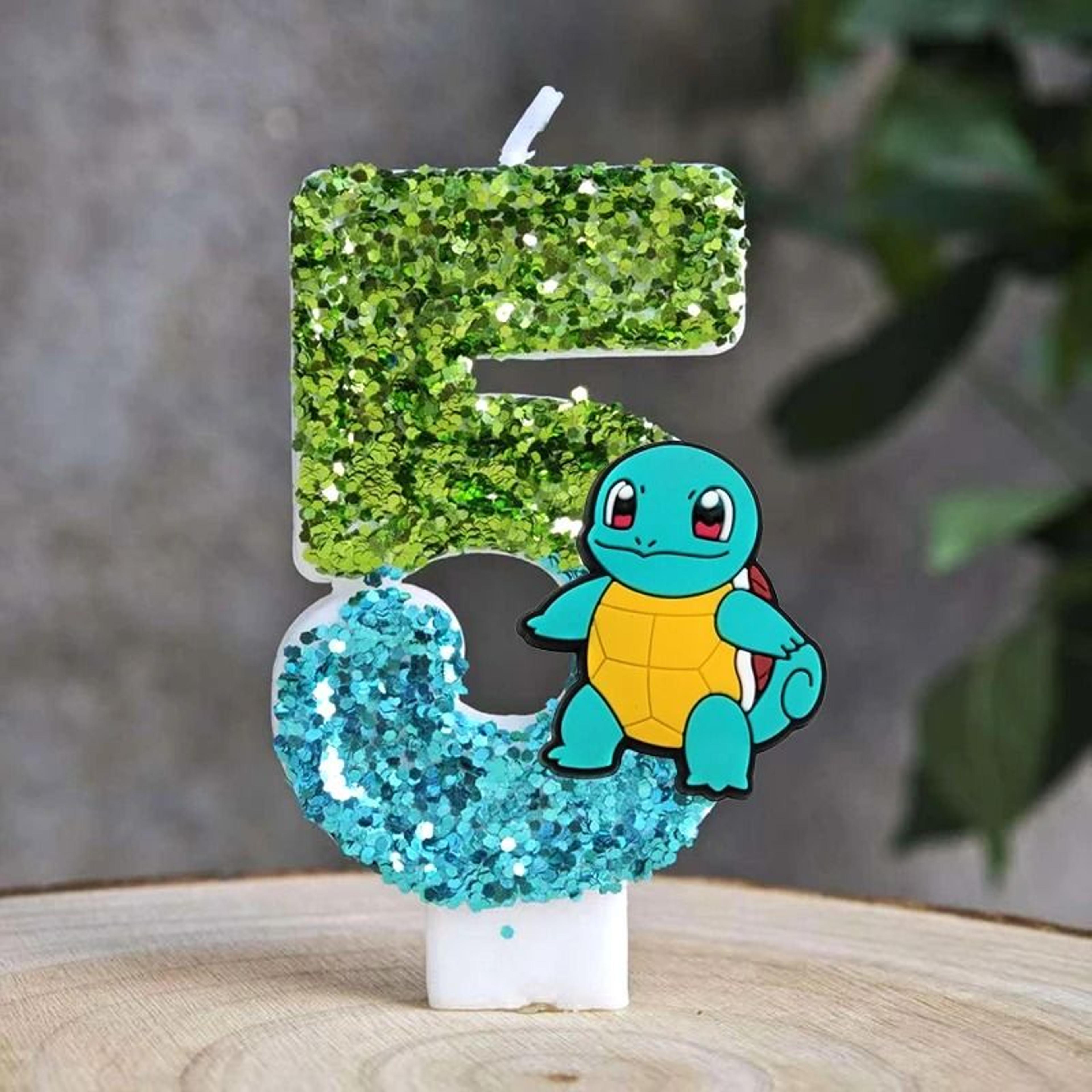 Cute Monster Character Birthday Cake Candles Anime Party Decorations 21