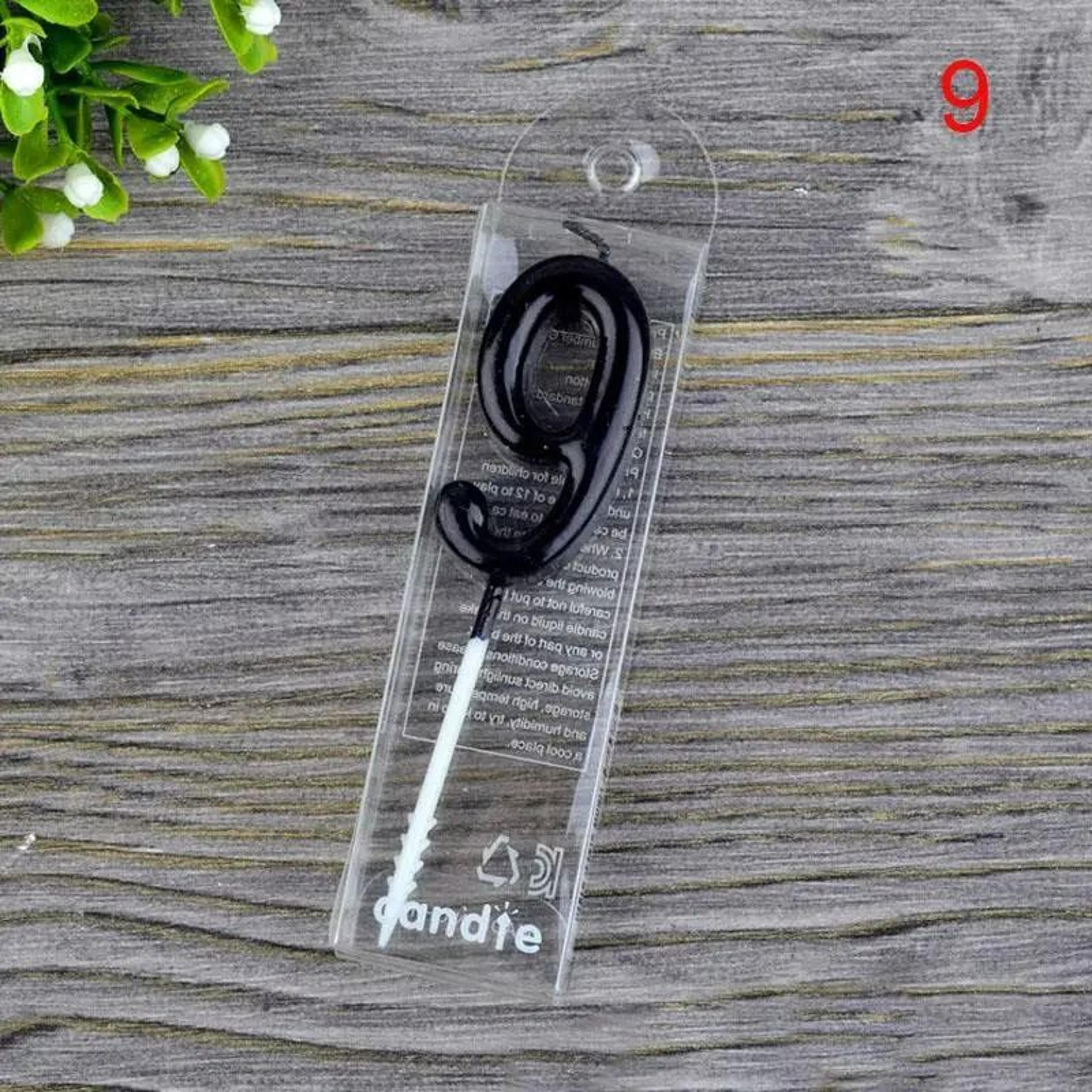 Black Number Birthday Cake Candle 0 To 9 Party Decoration 16