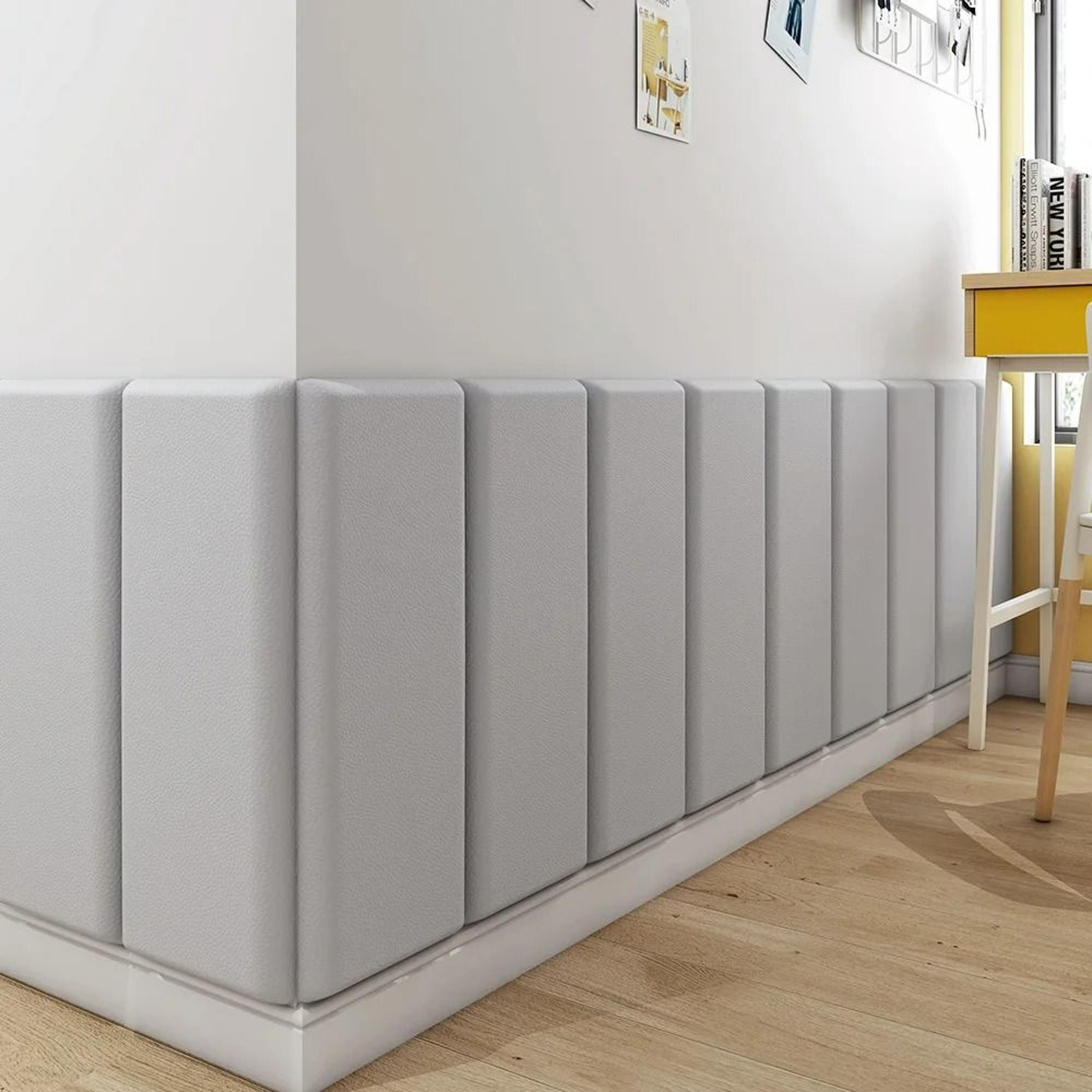 5Pcs 3D Padded Wall Panels Peel And Stick Upholstered Headboard Wall Cushion 6