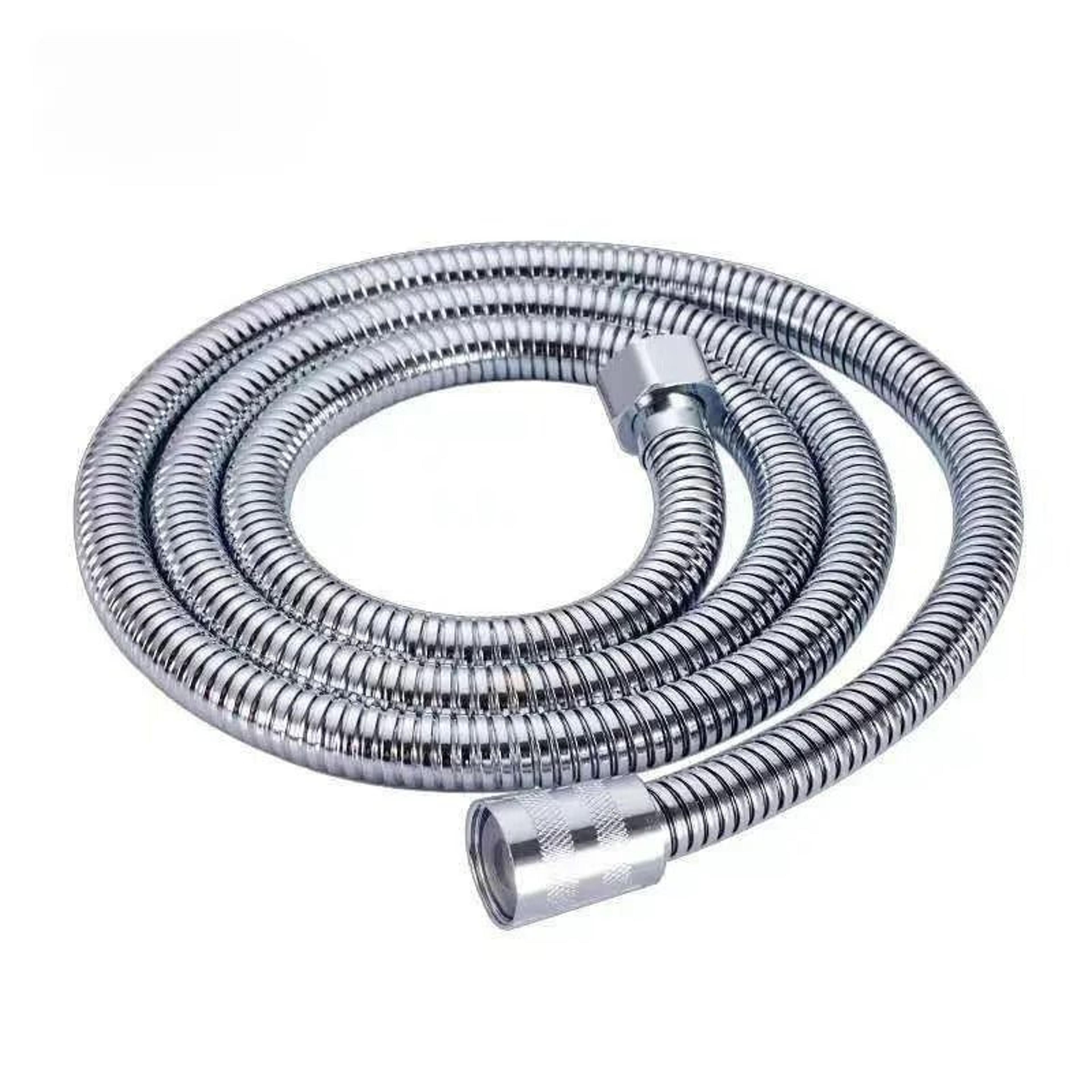 59 Inch Stainless Steel Flexible Shower Hose Black Or Silver Bathroom Extension 6