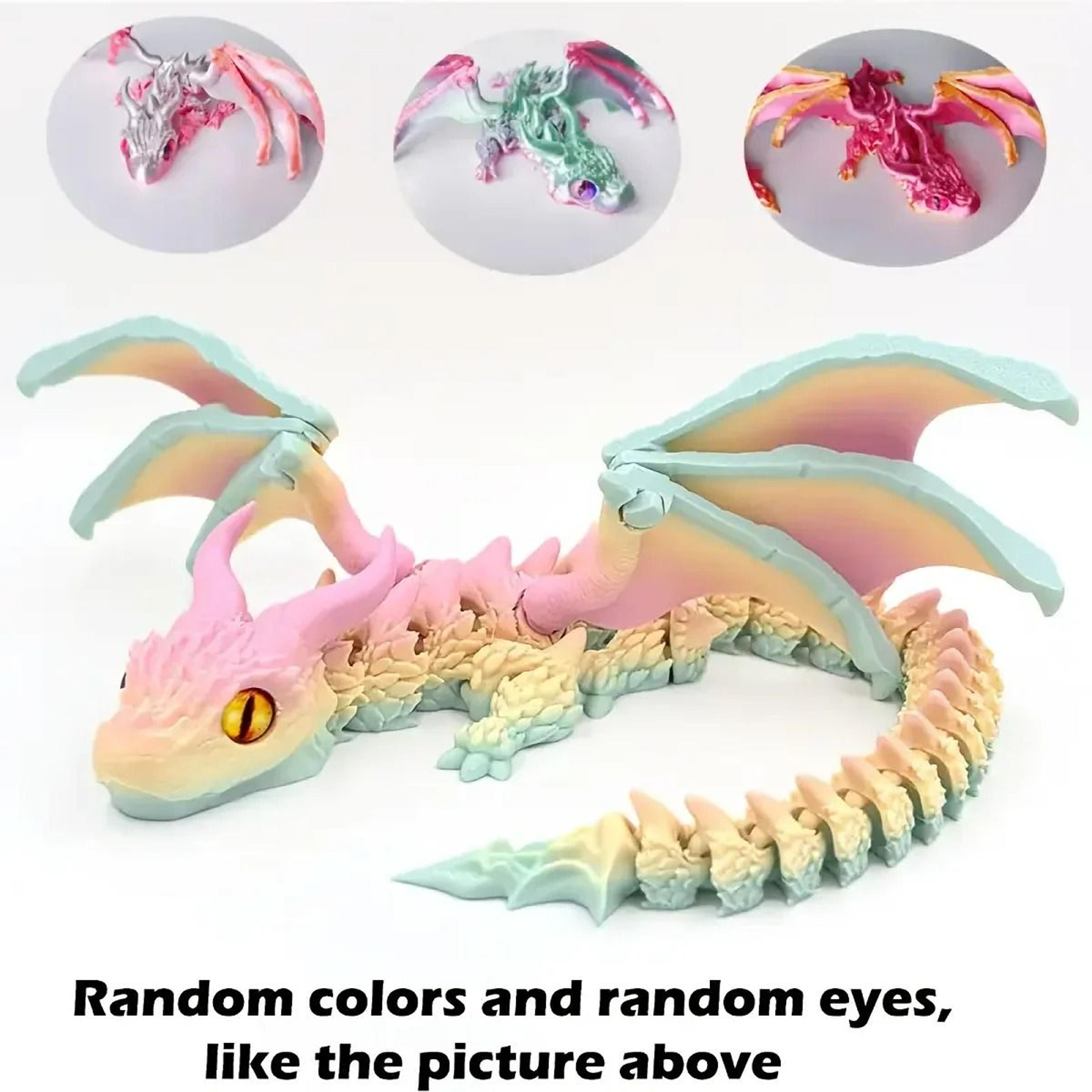 3D Printed Winged Dragon Figurine Articulated Fantasy Tabletop Sculpture 12