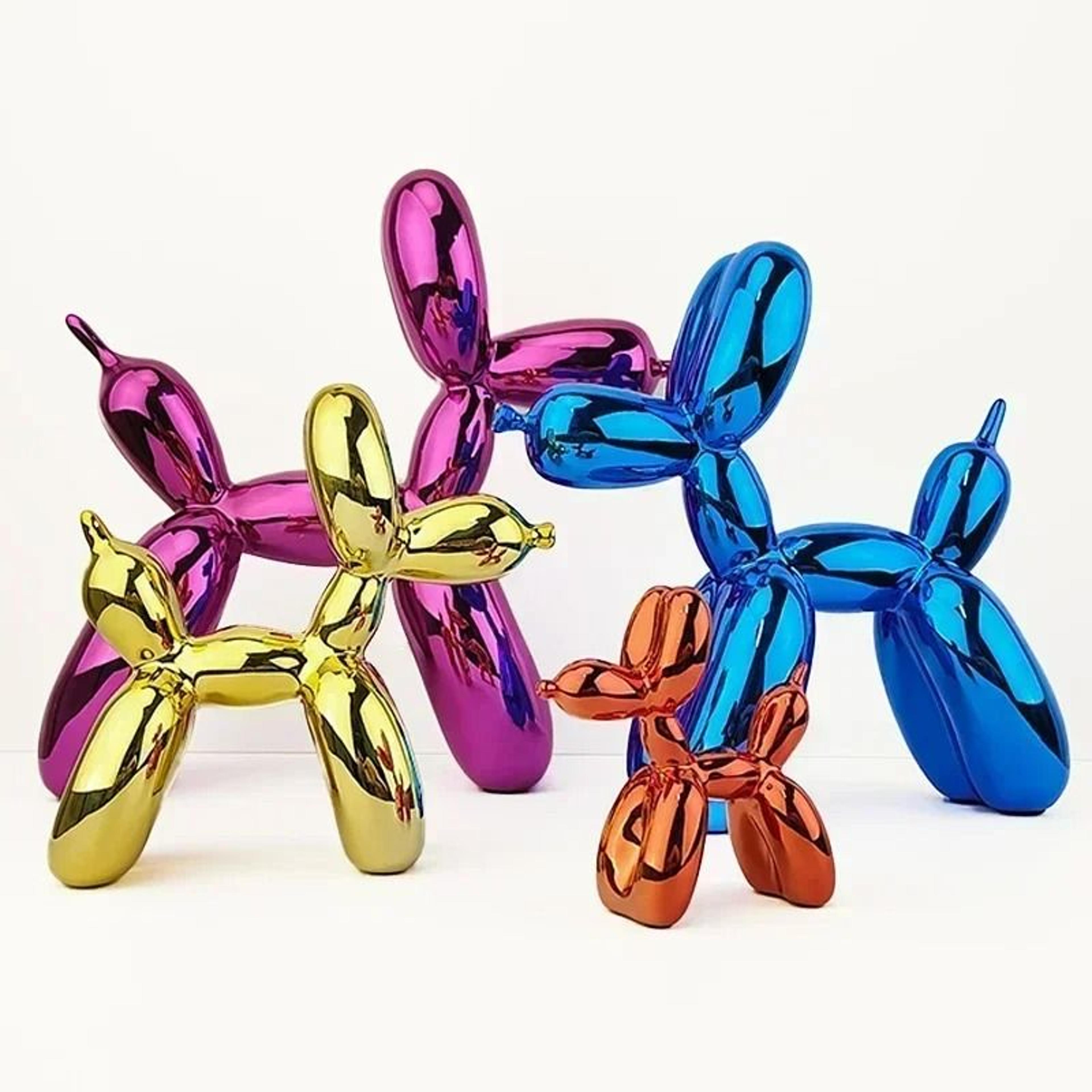 Modern Balloon Dog Sculpture Resin Animal Figurine For Home And Office Decor 3