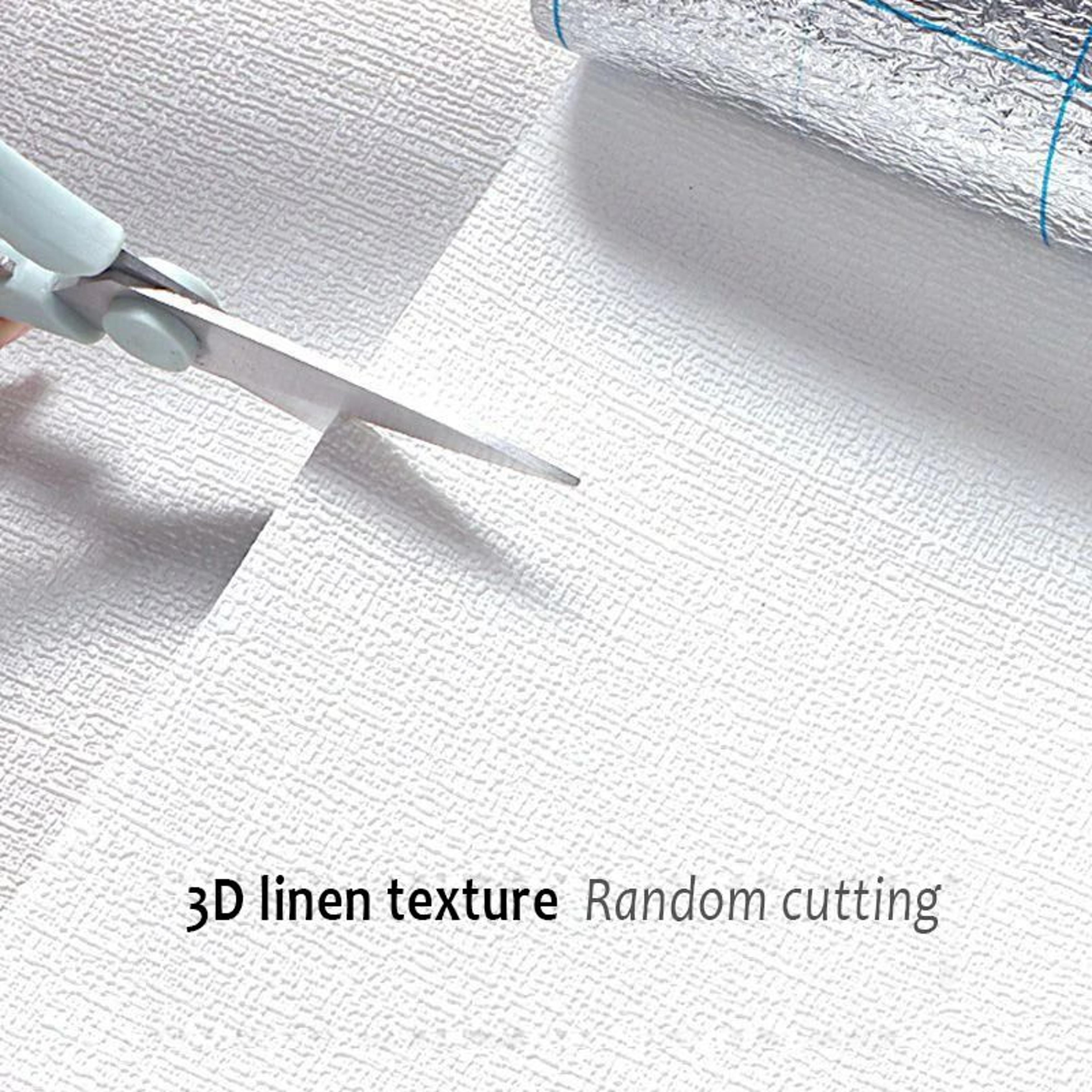 White 3D Foam Wall Panels Self Adhesive Waterproof XPE Wallpaper 5