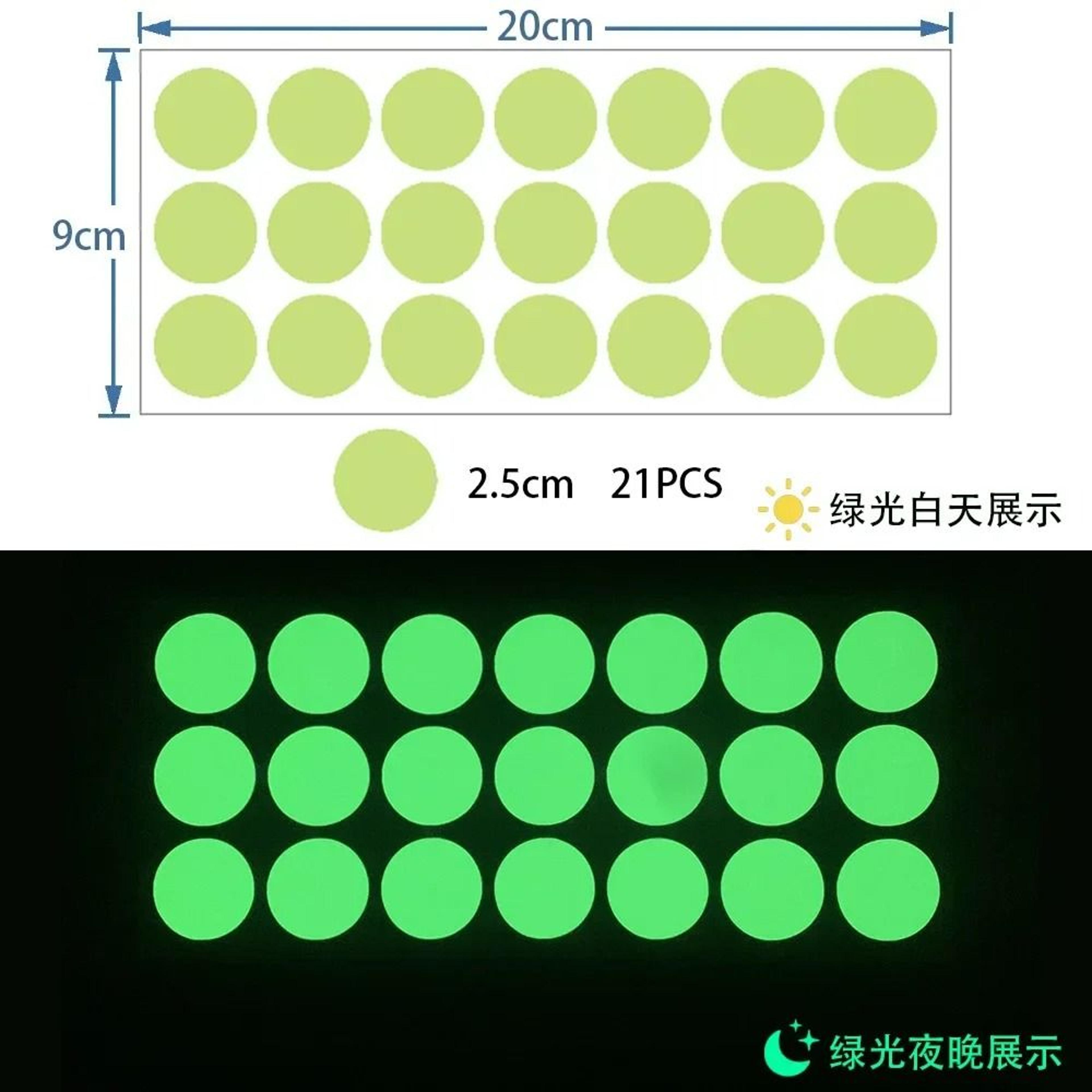 Glow In The Dark Dots Wall Stickers Self Adhesive Luminous Room Decals 10