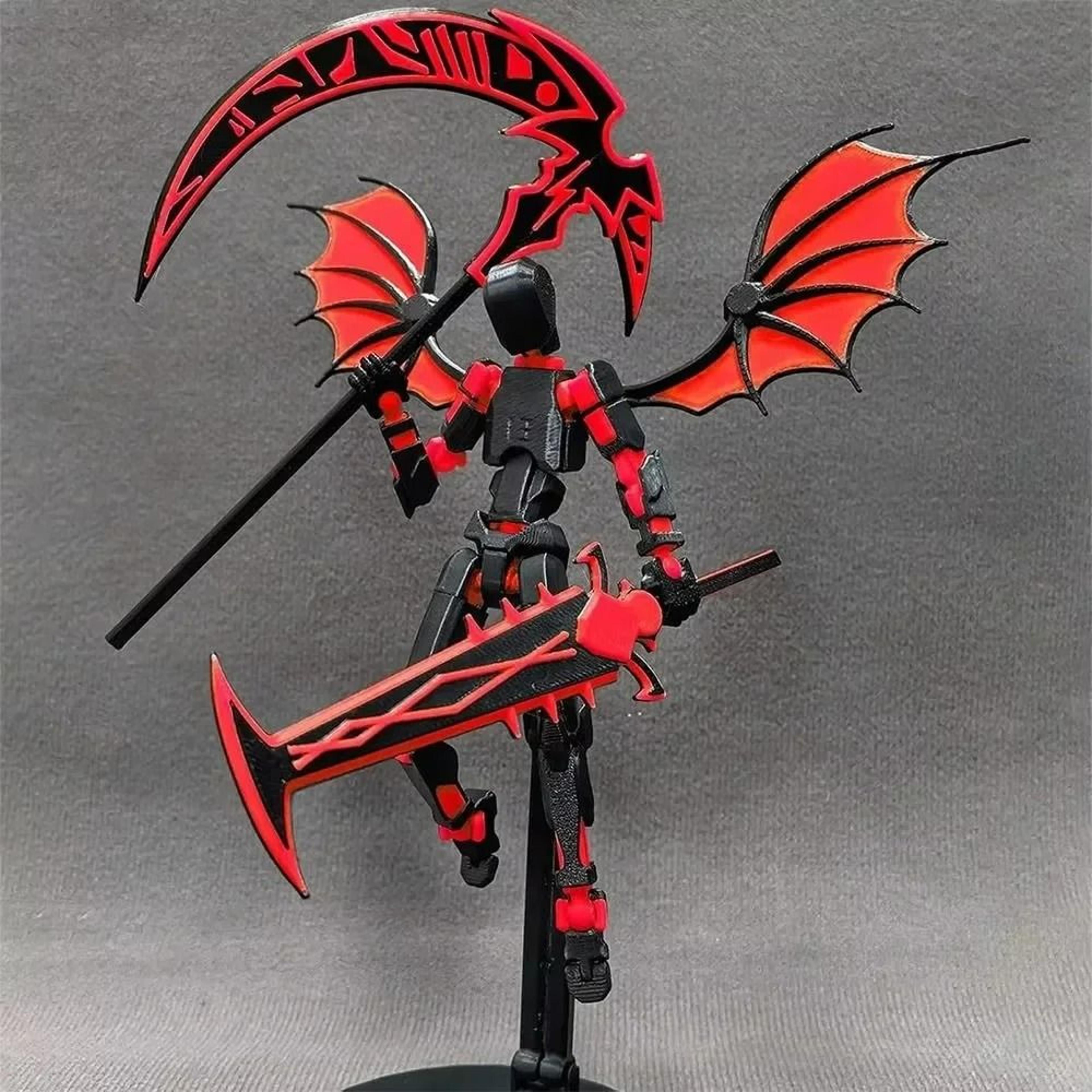 3d printed reaper robot action figure multi jointed poseable desktop model