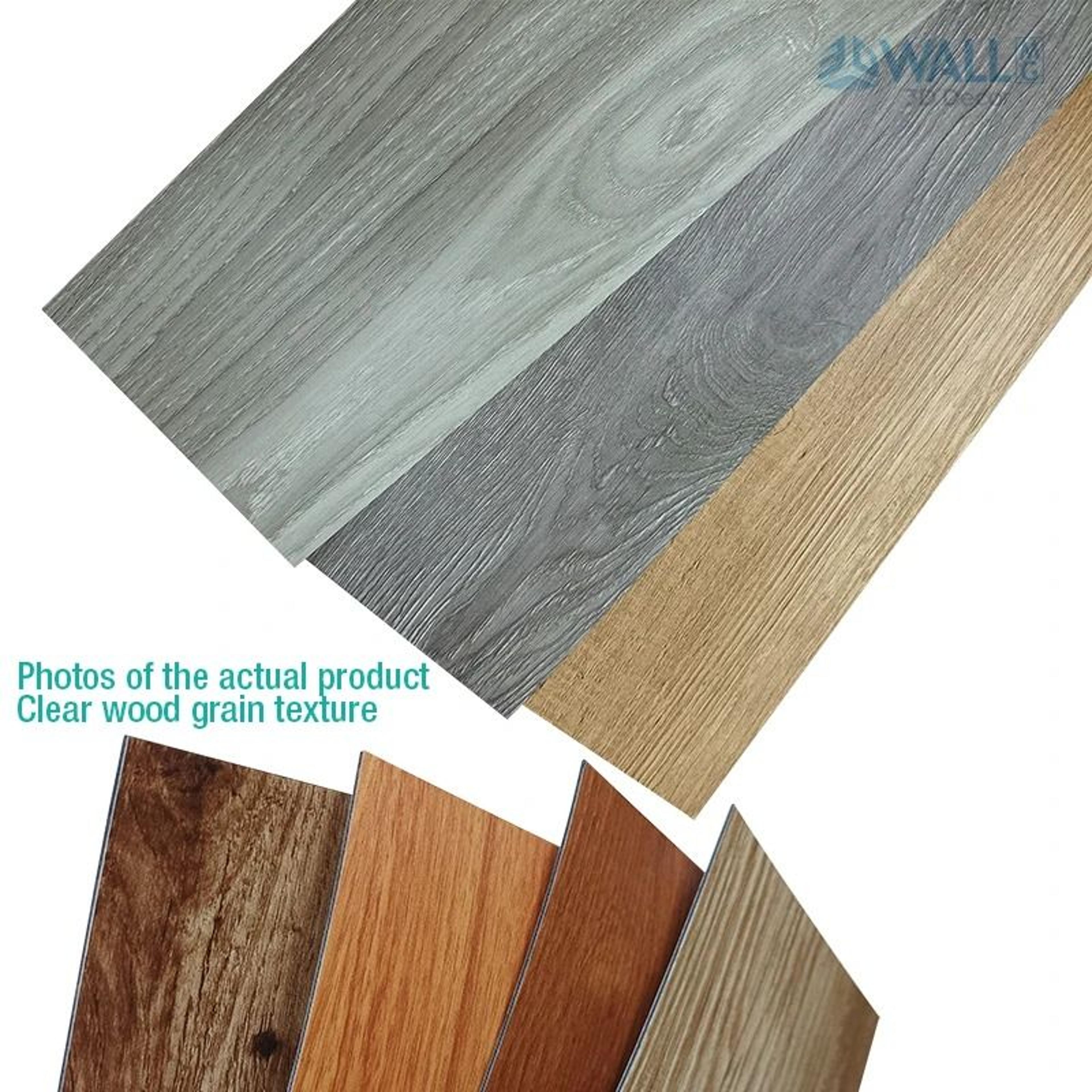 3D Wood Grain Floor Sticker Waterproof Self Adhesive Vinyl Plank 4