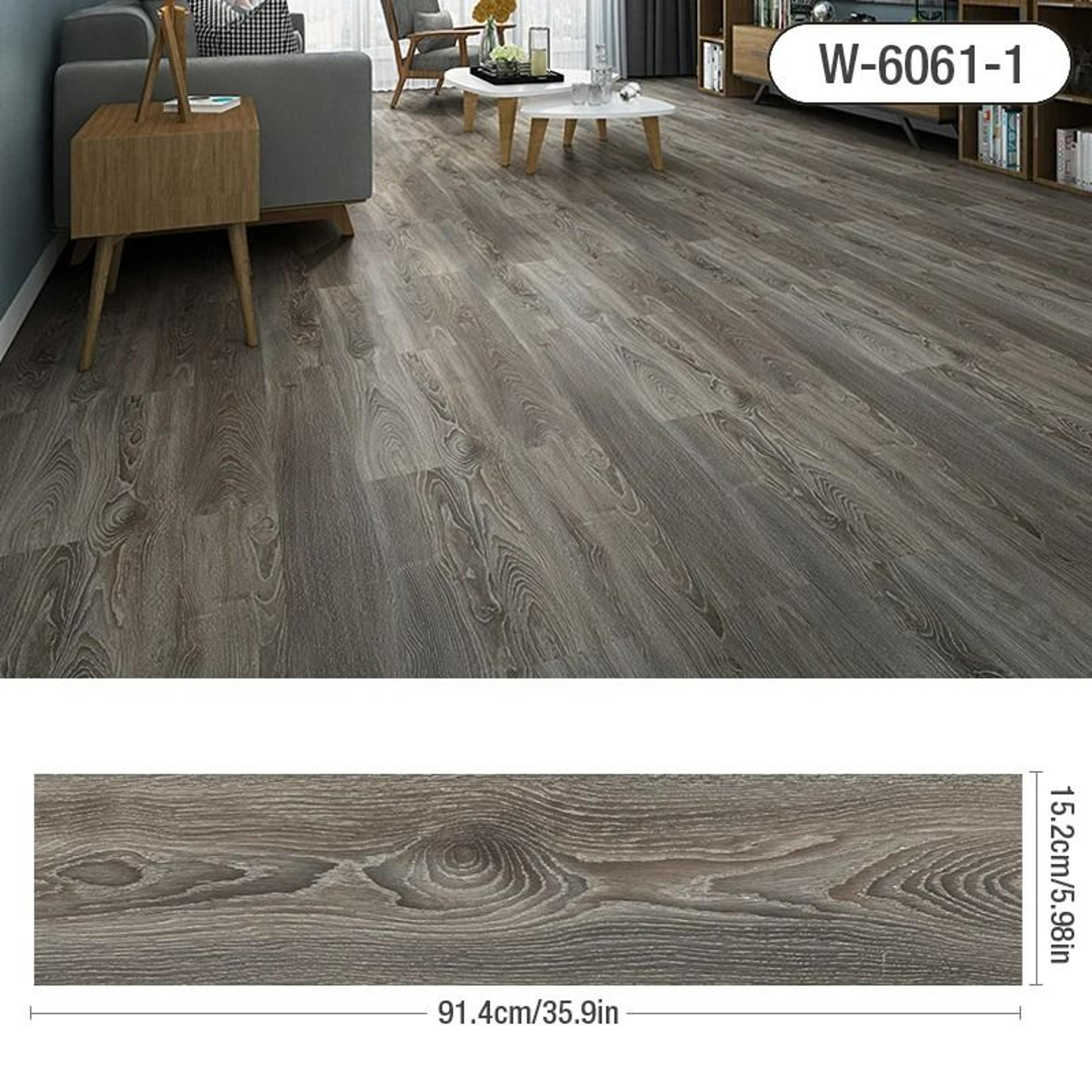 3D Wood Grain Floor Sticker Waterproof Self Adhesive Vinyl Plank 15