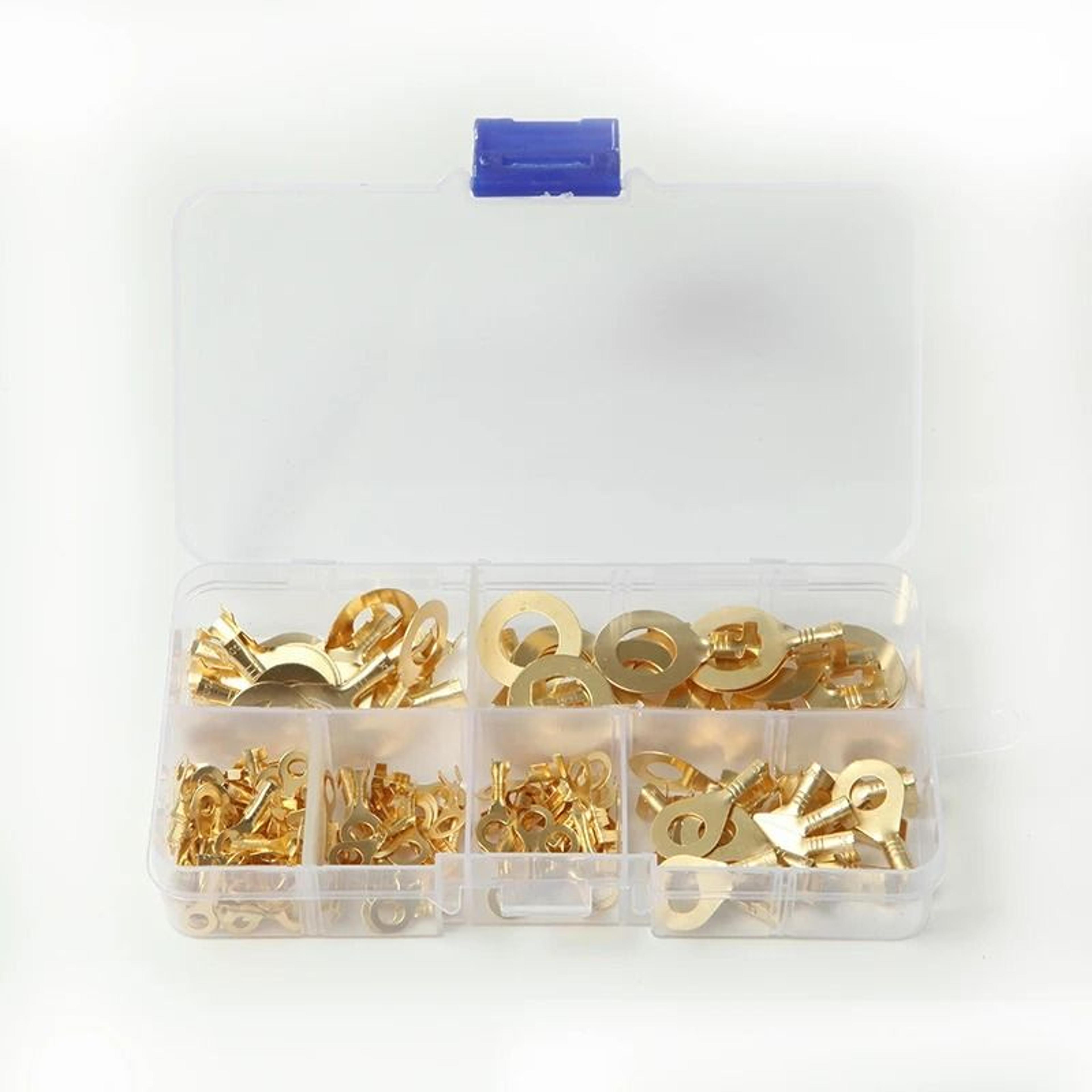 150 Piece Copper Ring Terminal Connector Kit For Electrical Wiring 4