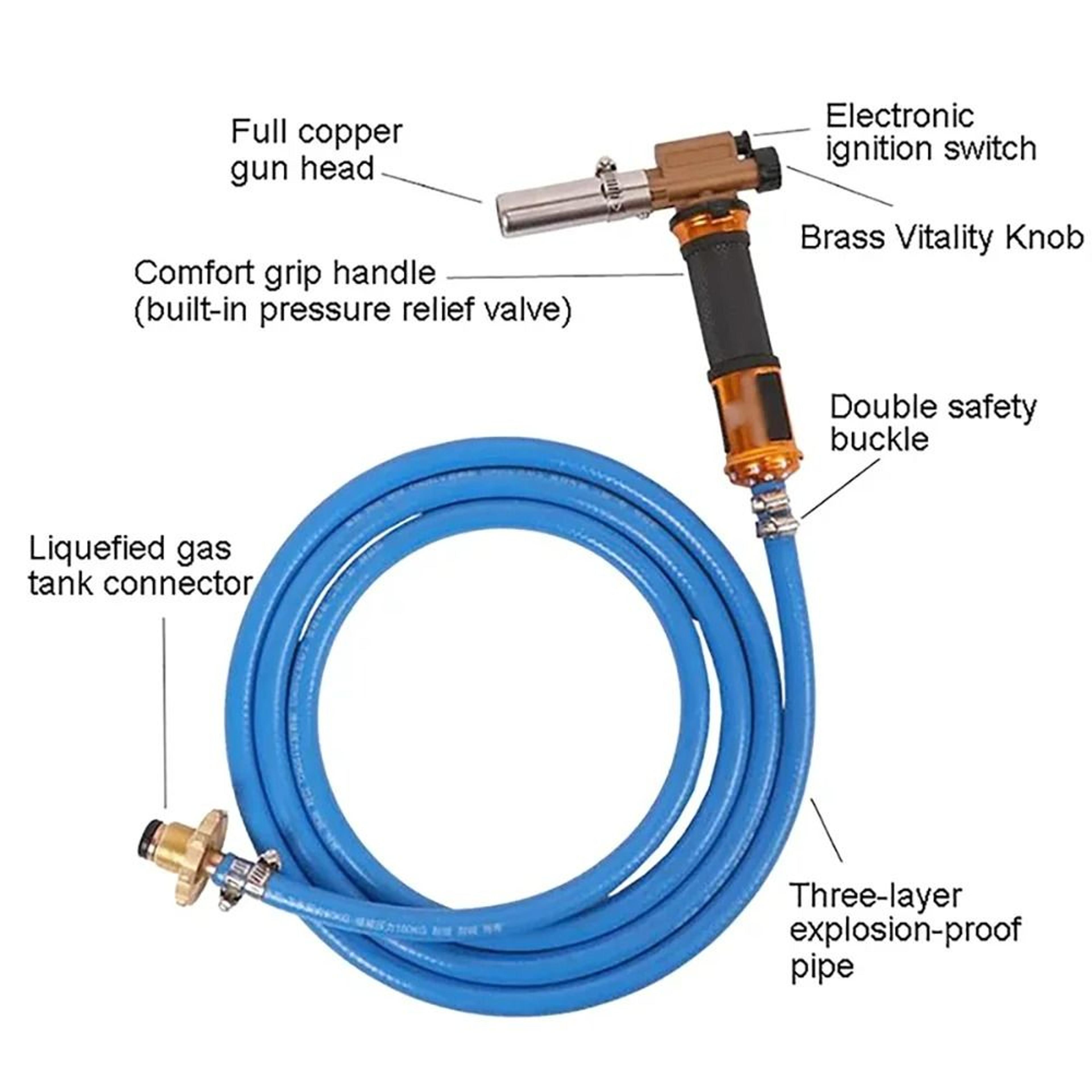 Copper Gas Welding Torch With Explosion Resistant Hose 2