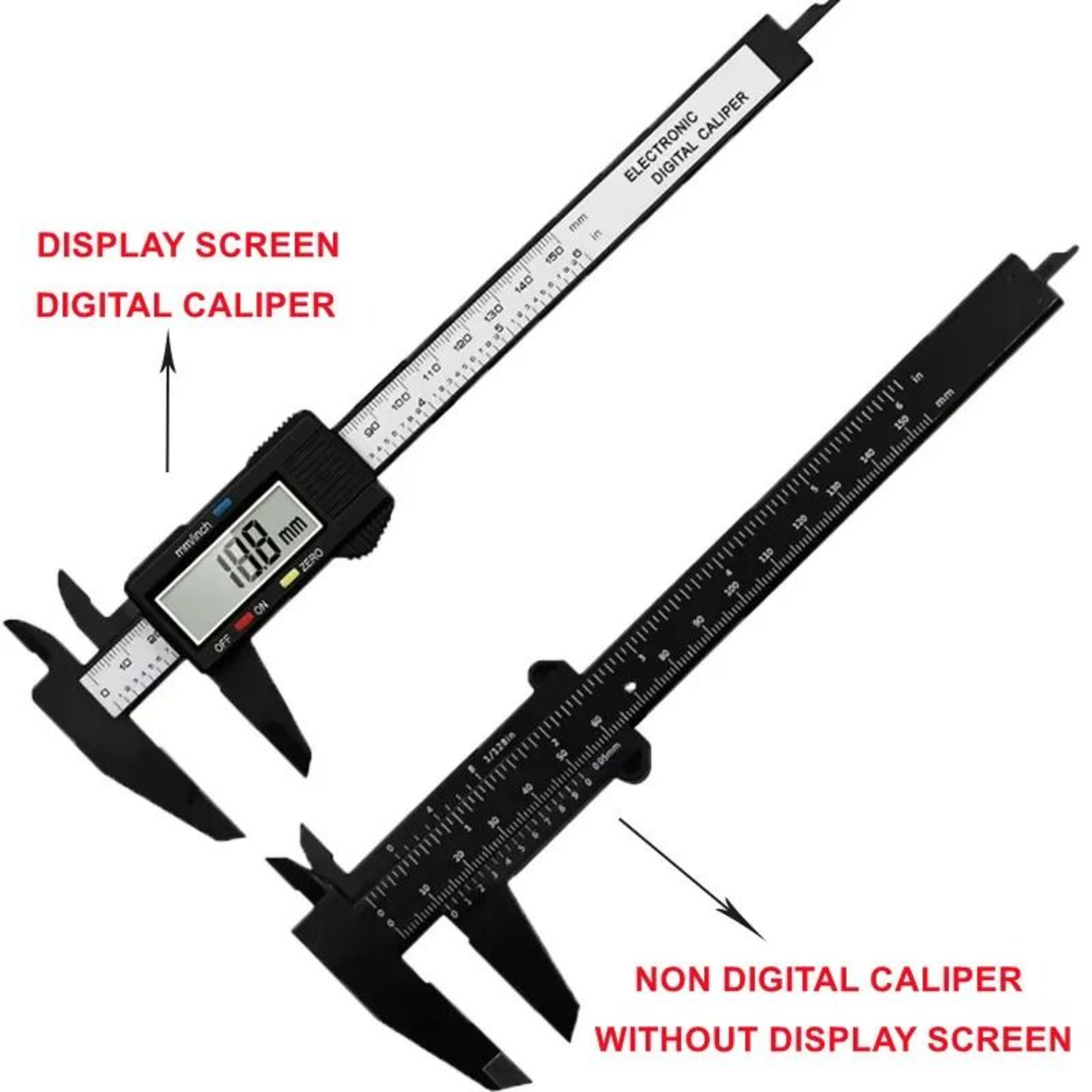 Digital Caliper Carbon Fiber Precision Measuring Tool 2