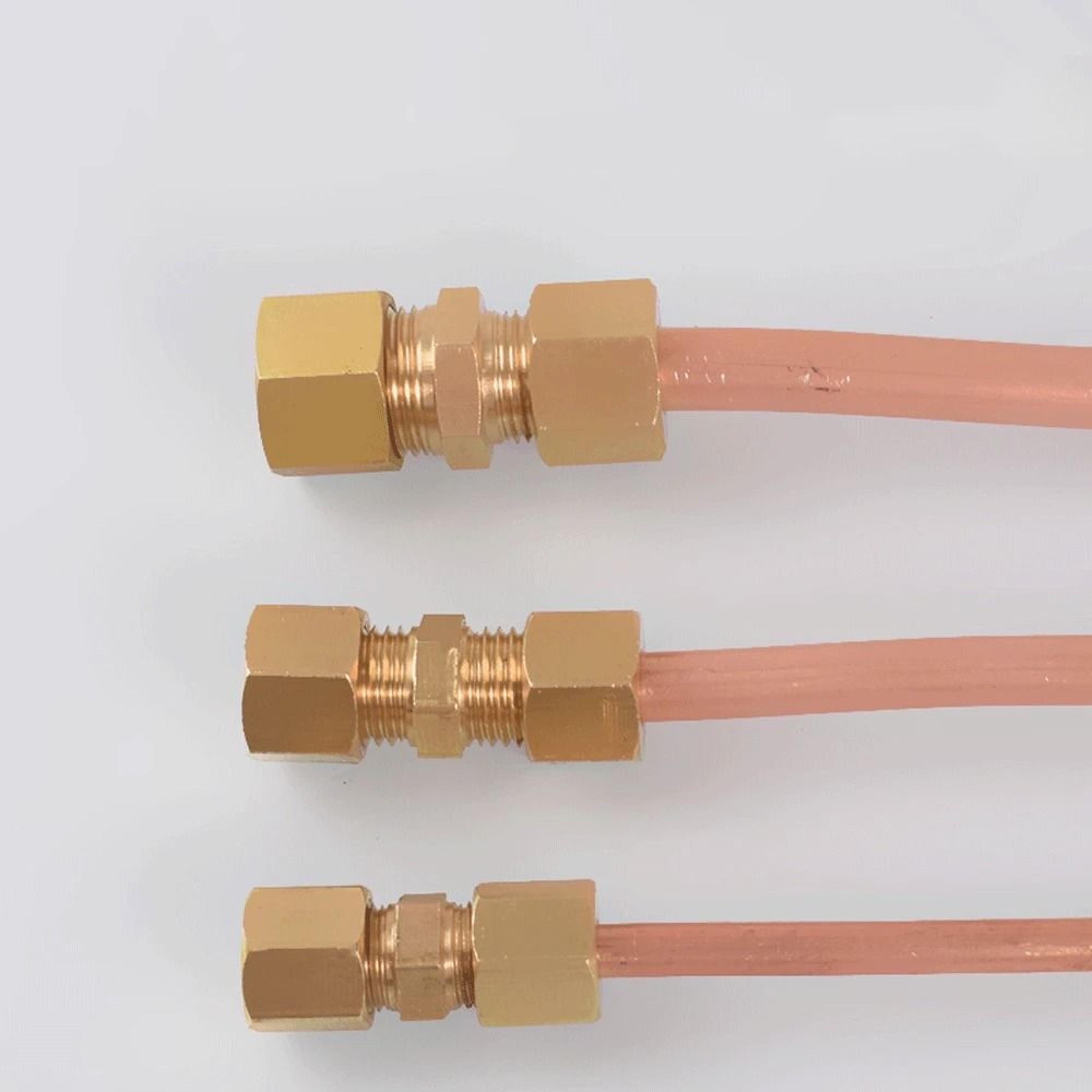 Brass Compression Union Pipe Fitting For Copper Tubing And HVAC Systems 2