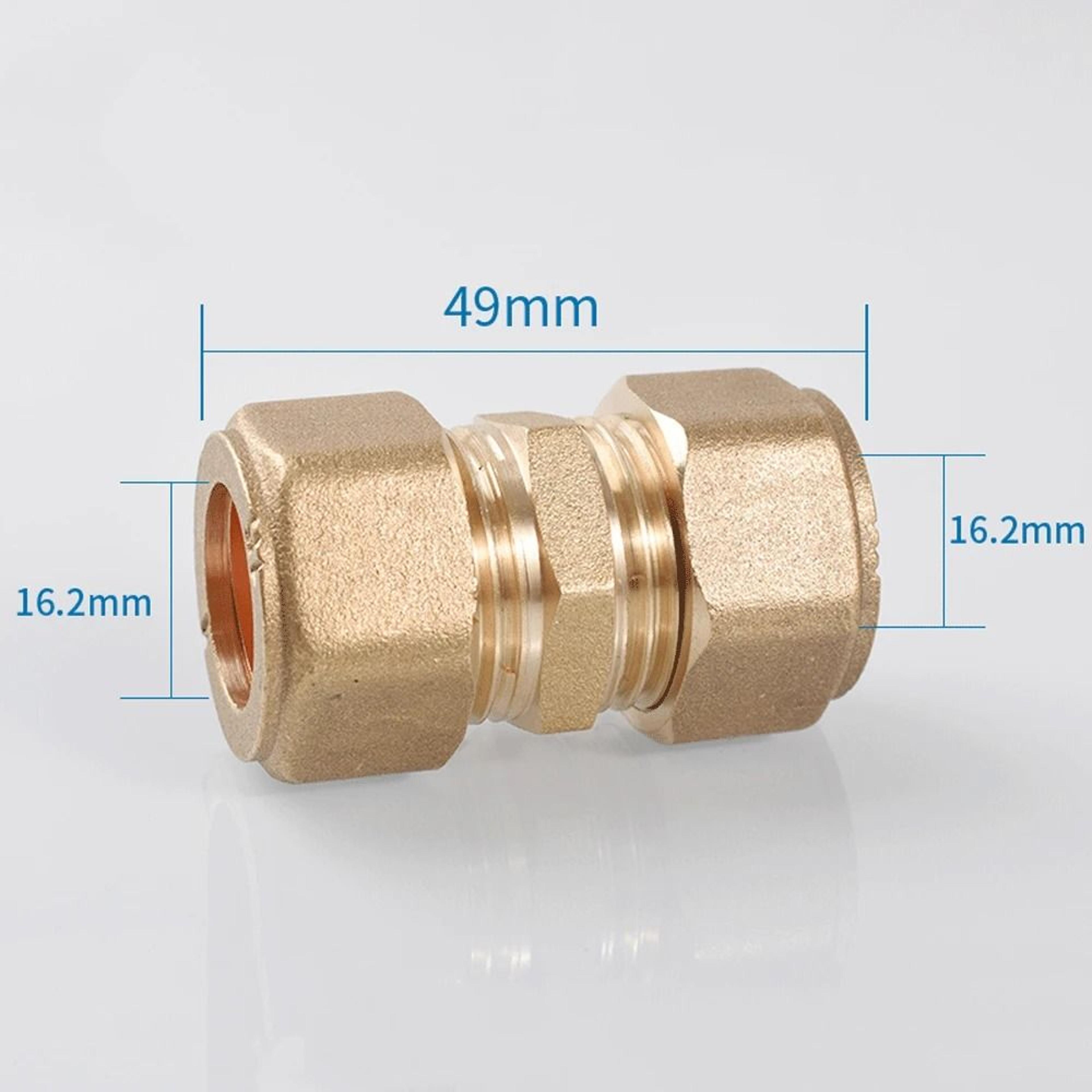 Brass Compression Union Pipe Fitting For Copper Tubing And HVAC Systems 13