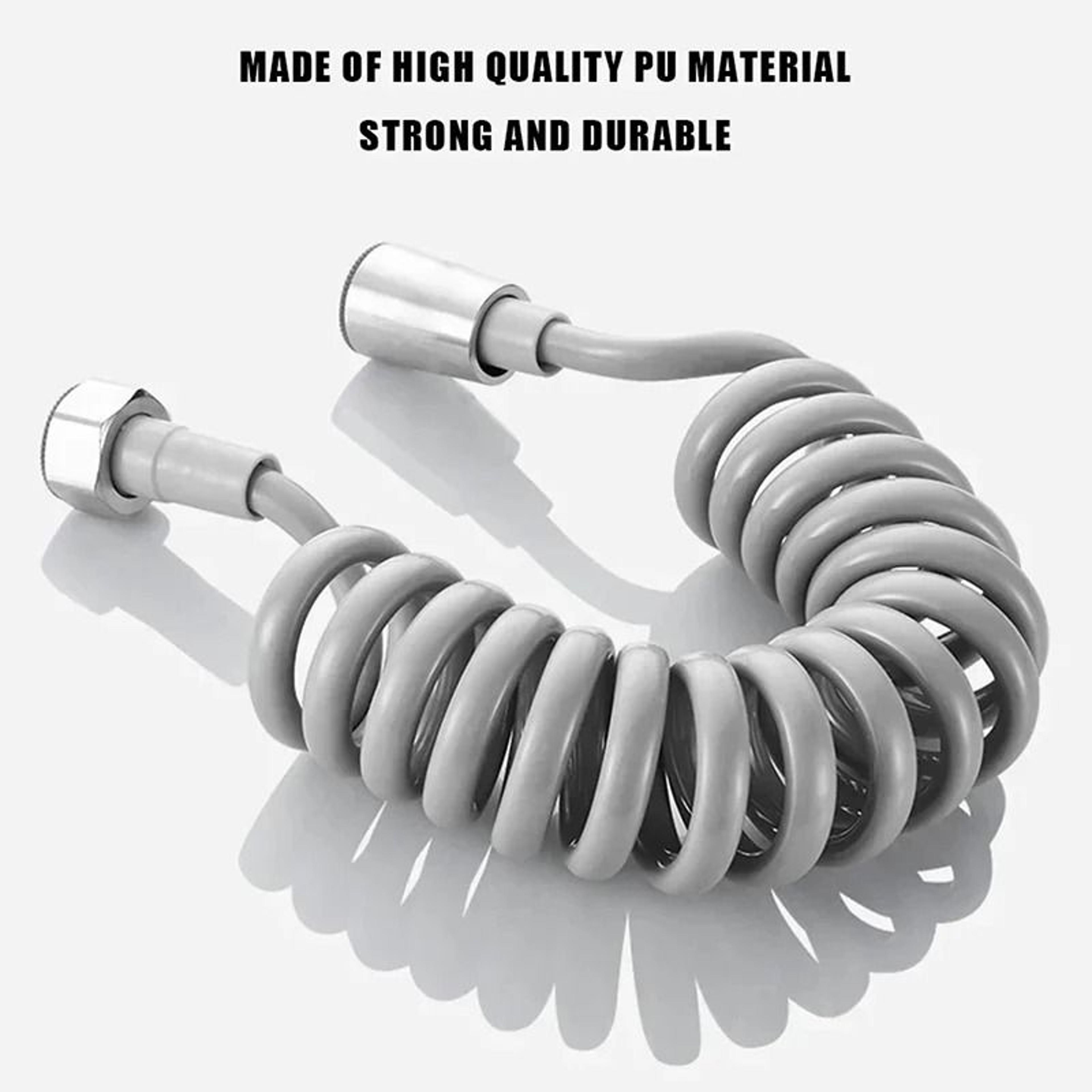 Extra Long Coiled Shower Hose For Handheld Bidet Sprayer And Bathroom 4