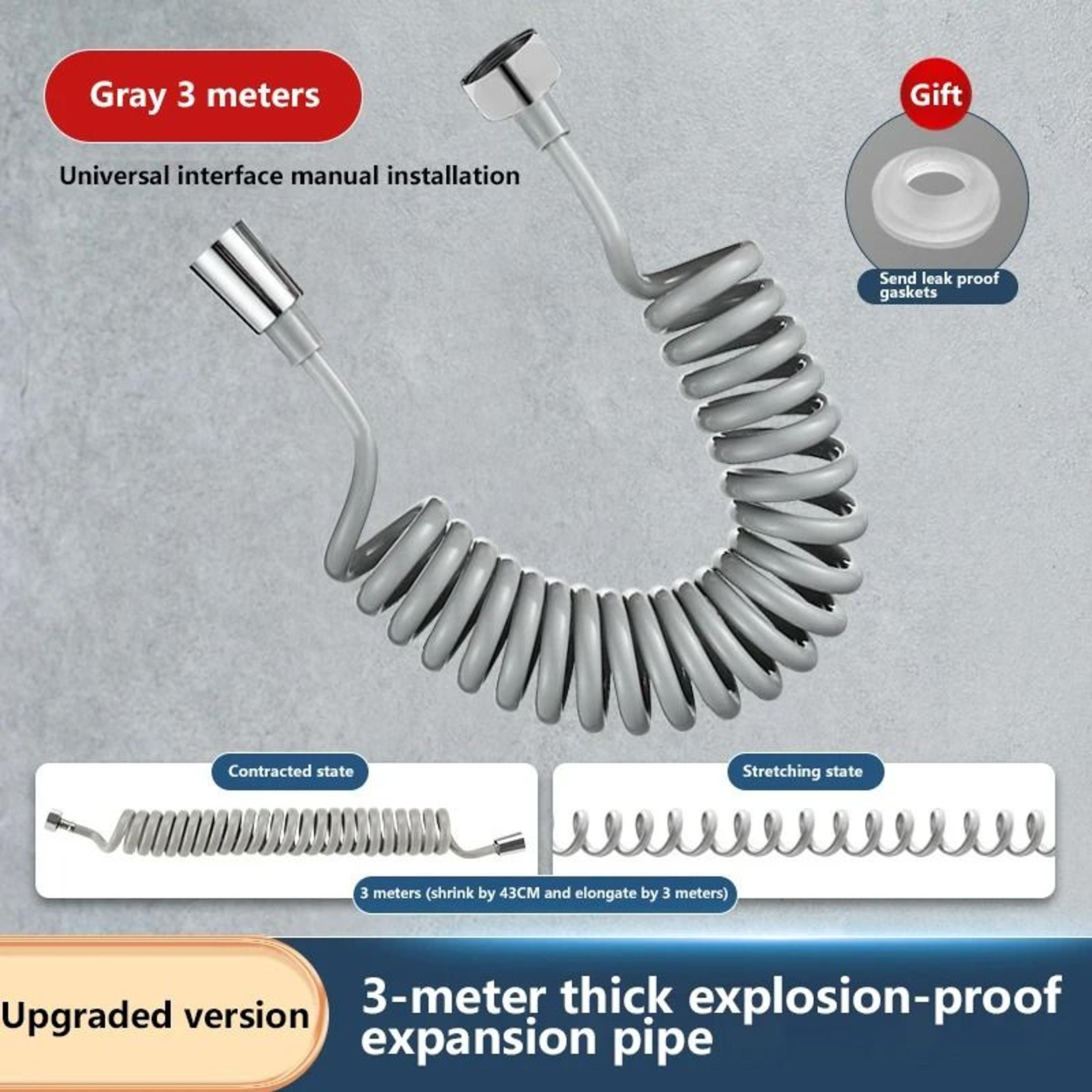 Extra Long Coiled Shower Hose For Handheld Bidet Sprayer And Bathroom 9