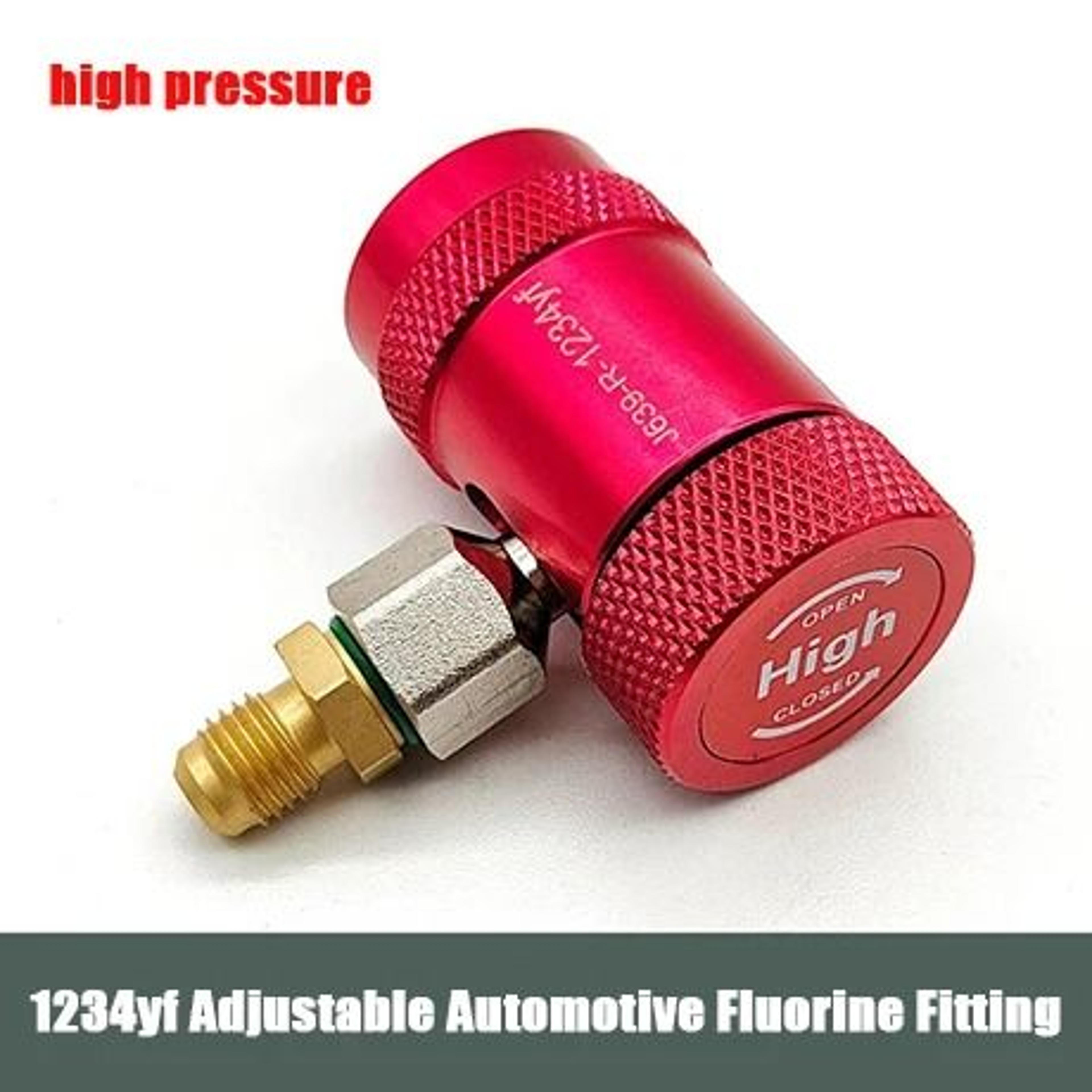 R1234yf Adjustable AC Quick Coupler High Low Side Charging Hose Adapter 9