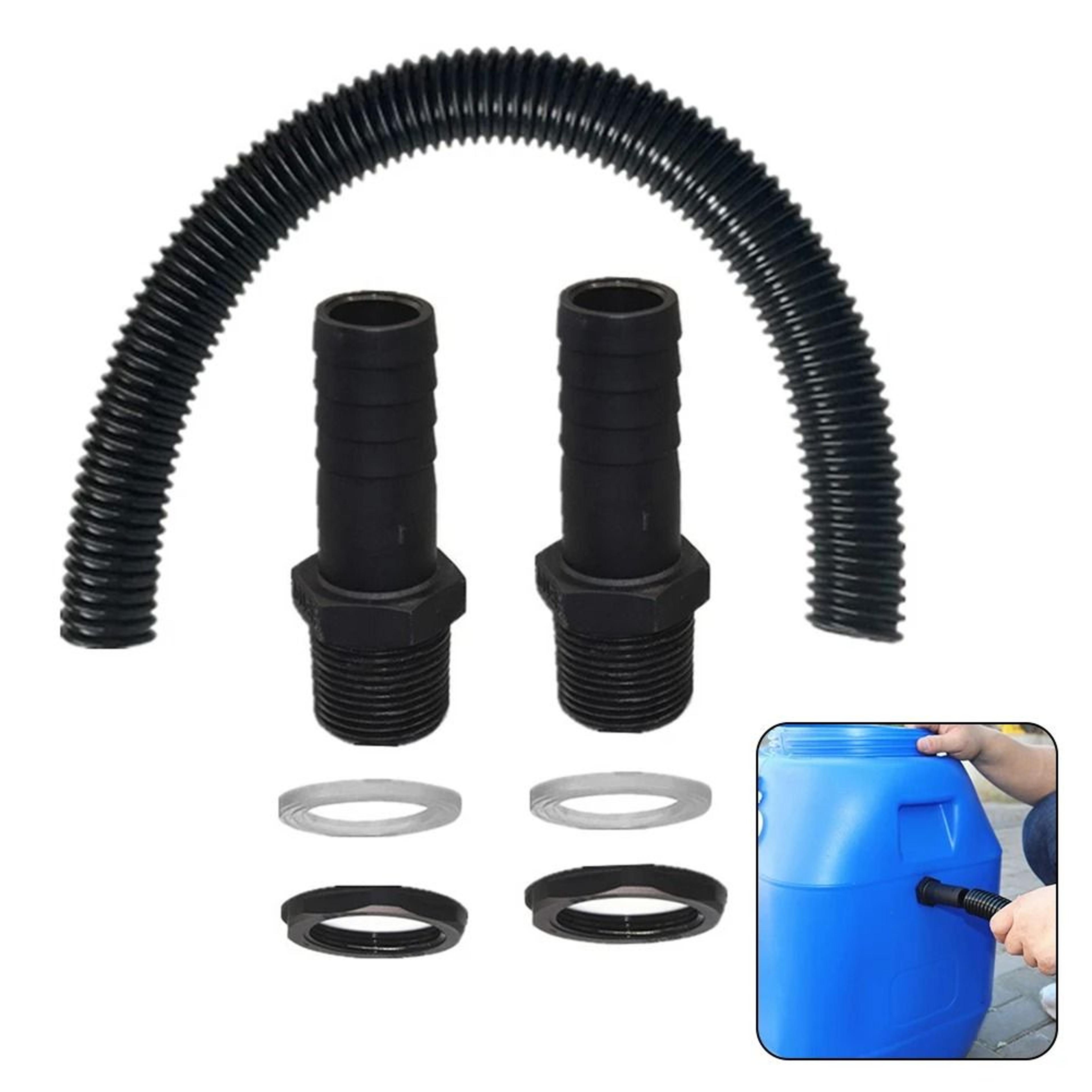 Rain Barrel Connector Kit 098in Hose Link For Water Collection Systems 1